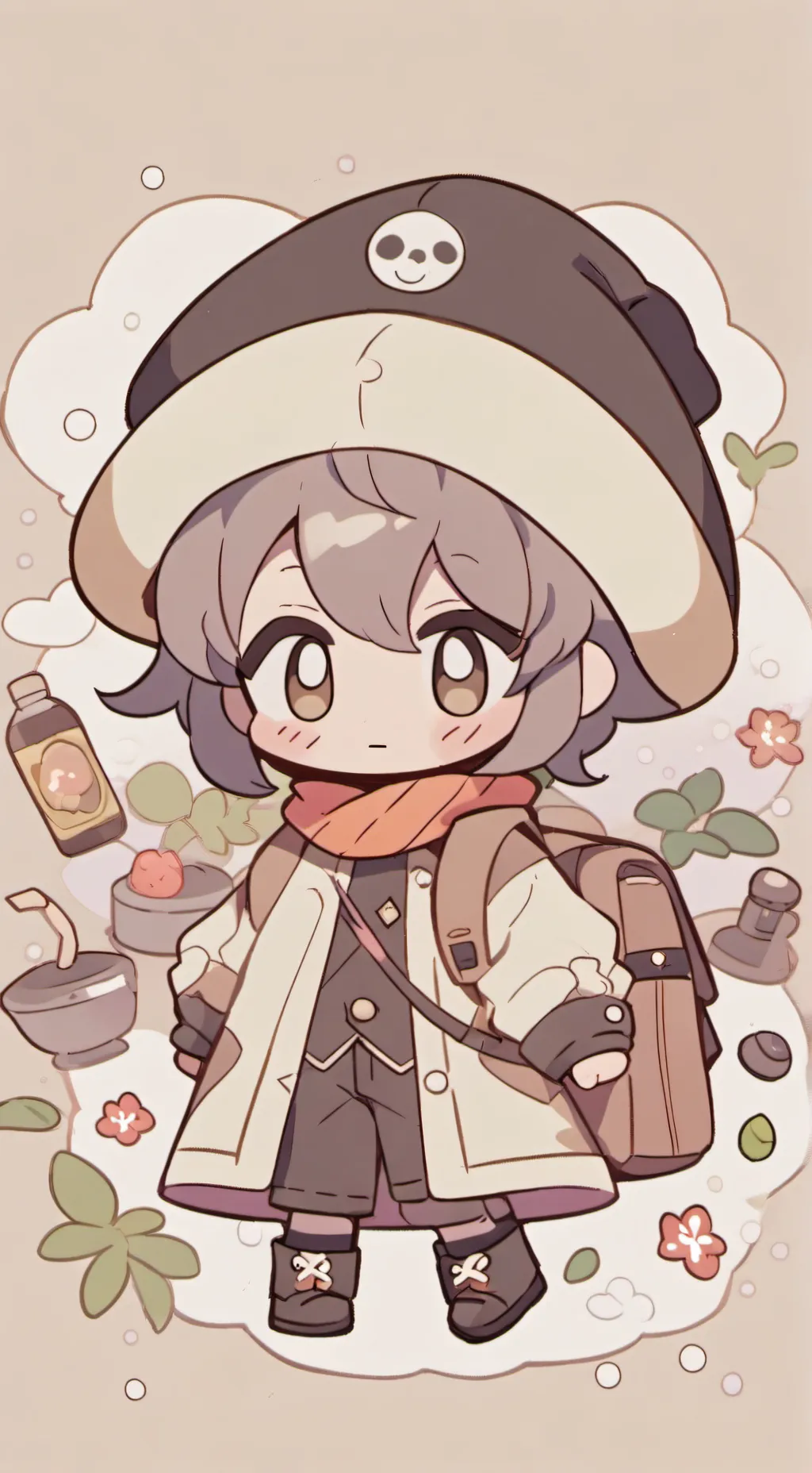 ai character: DANDYS WORLD SHIPS background