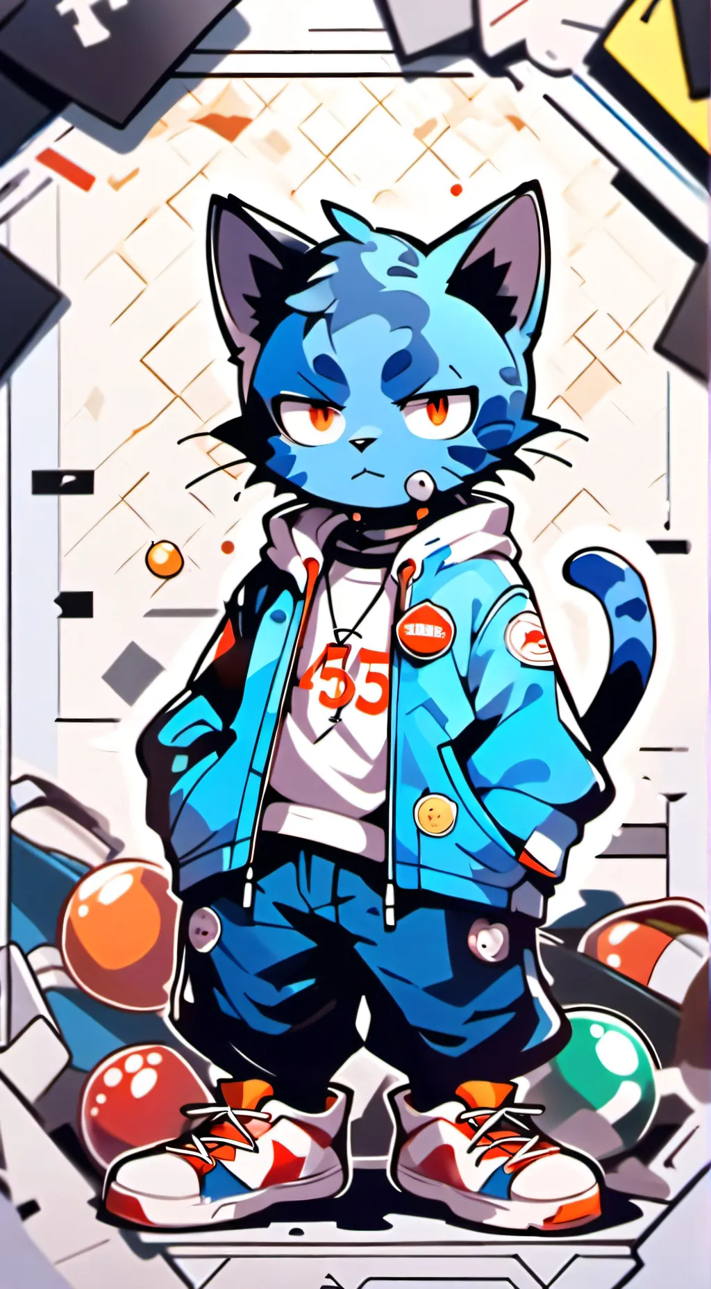ai character: gumball x sg background