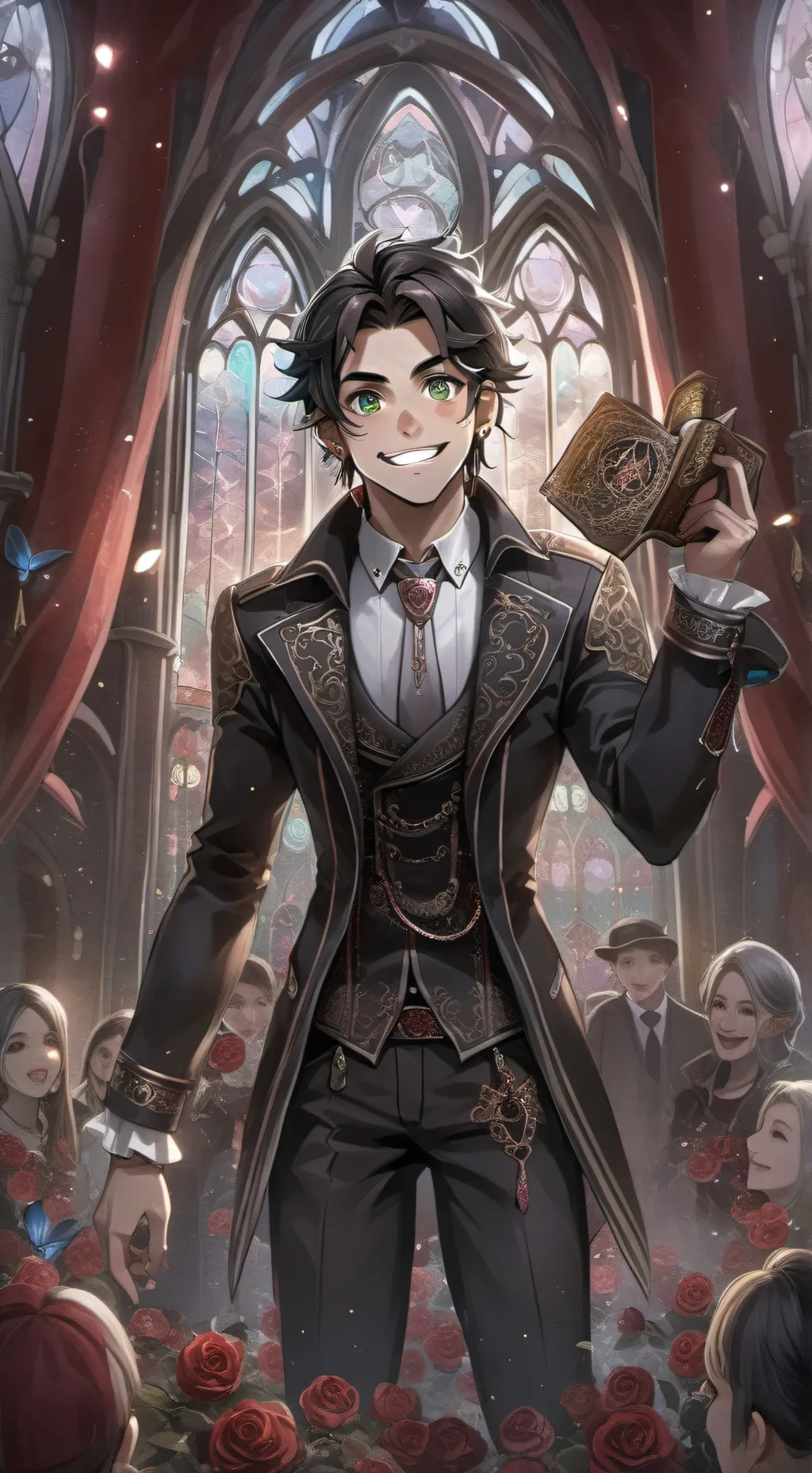 ai character: lector  background