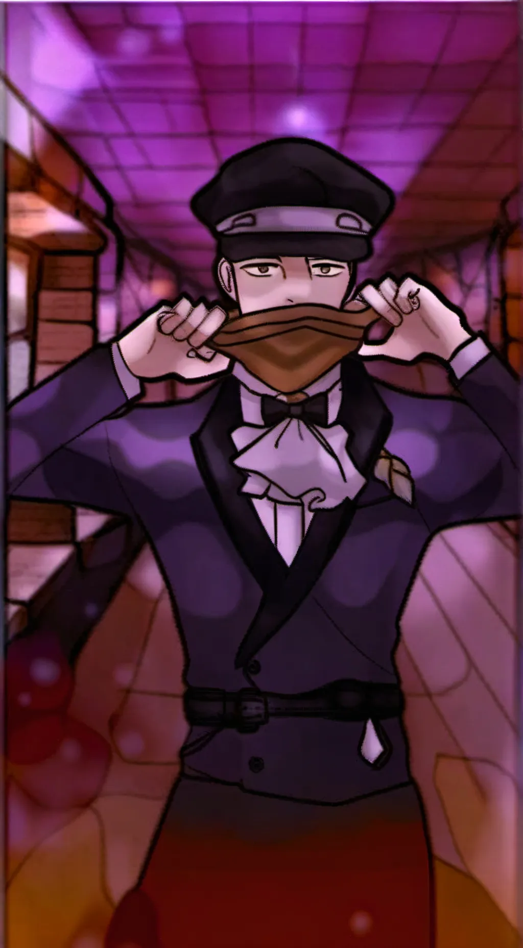 ai character: William afton  background