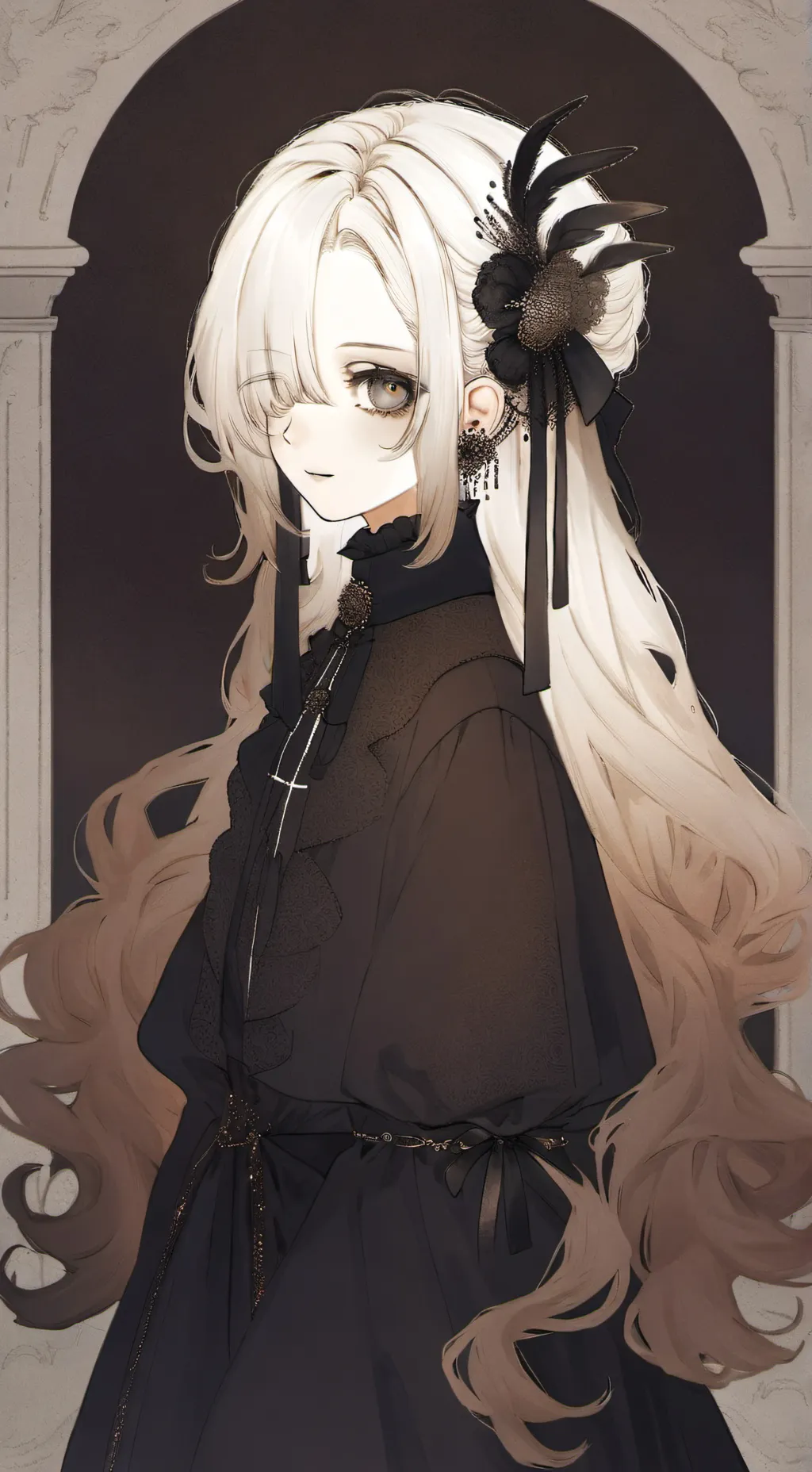 ai character: GenMui anguish background