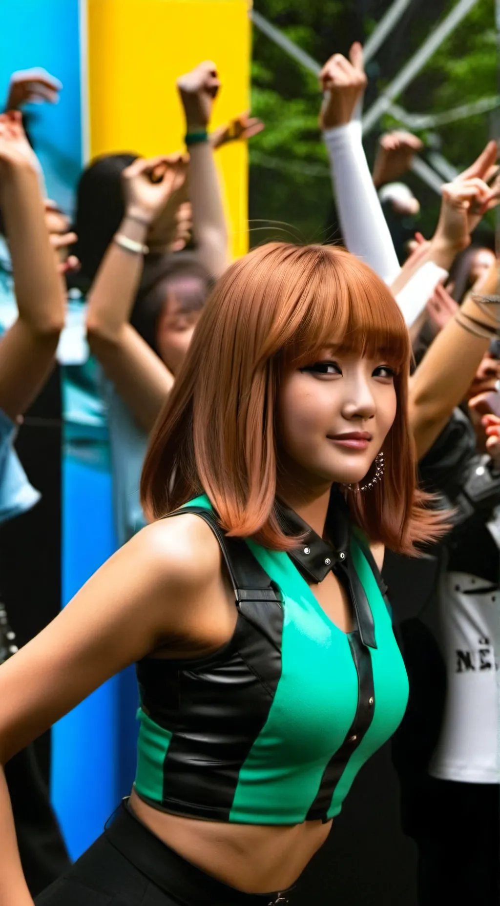 ai character: PARK BOM (2NE1 Mem background