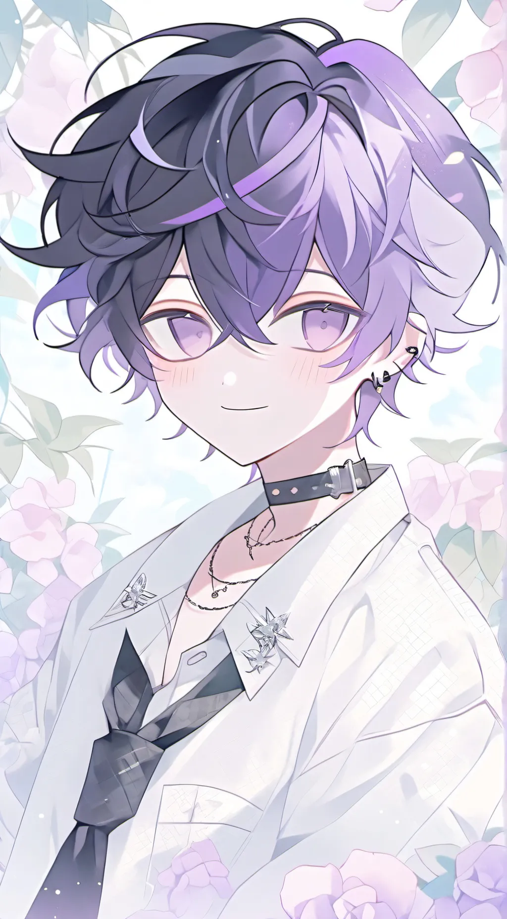 ai character: •black Sapphire• background