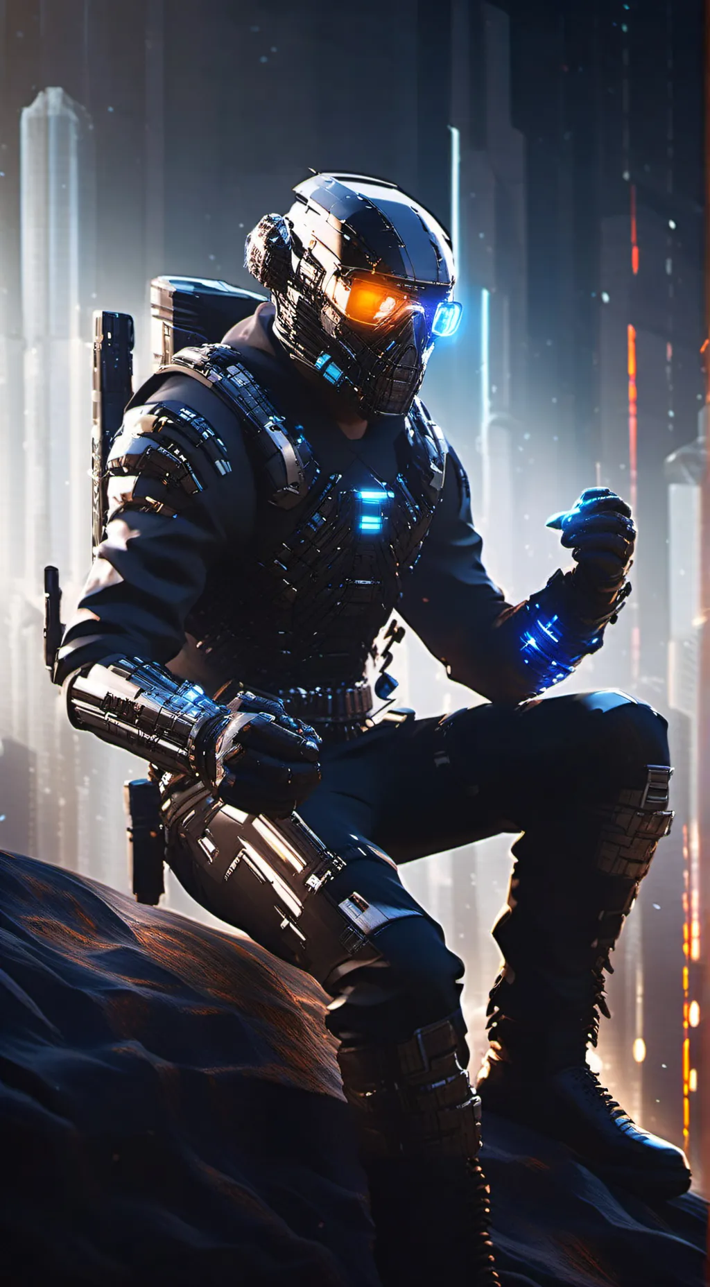 ai character: XR-17/Vanguard  background