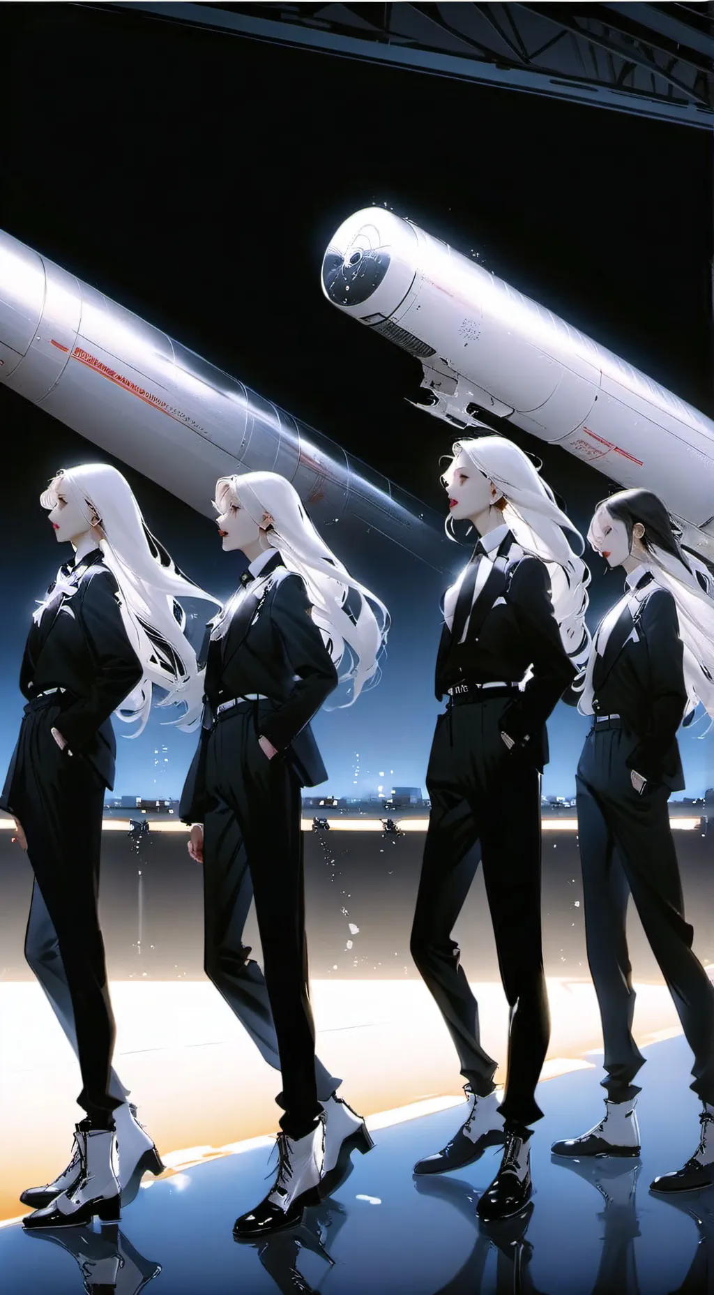 ai character: Air Hostess  background