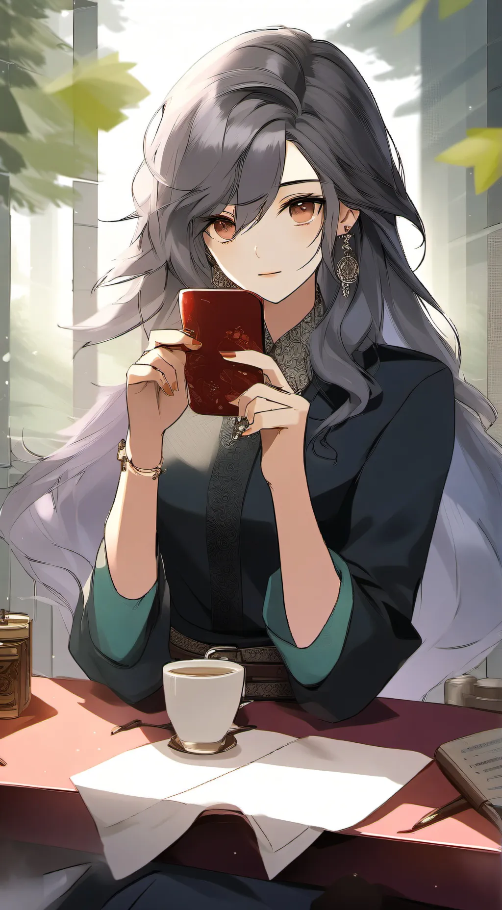 ai character: Sonadow mi AU background