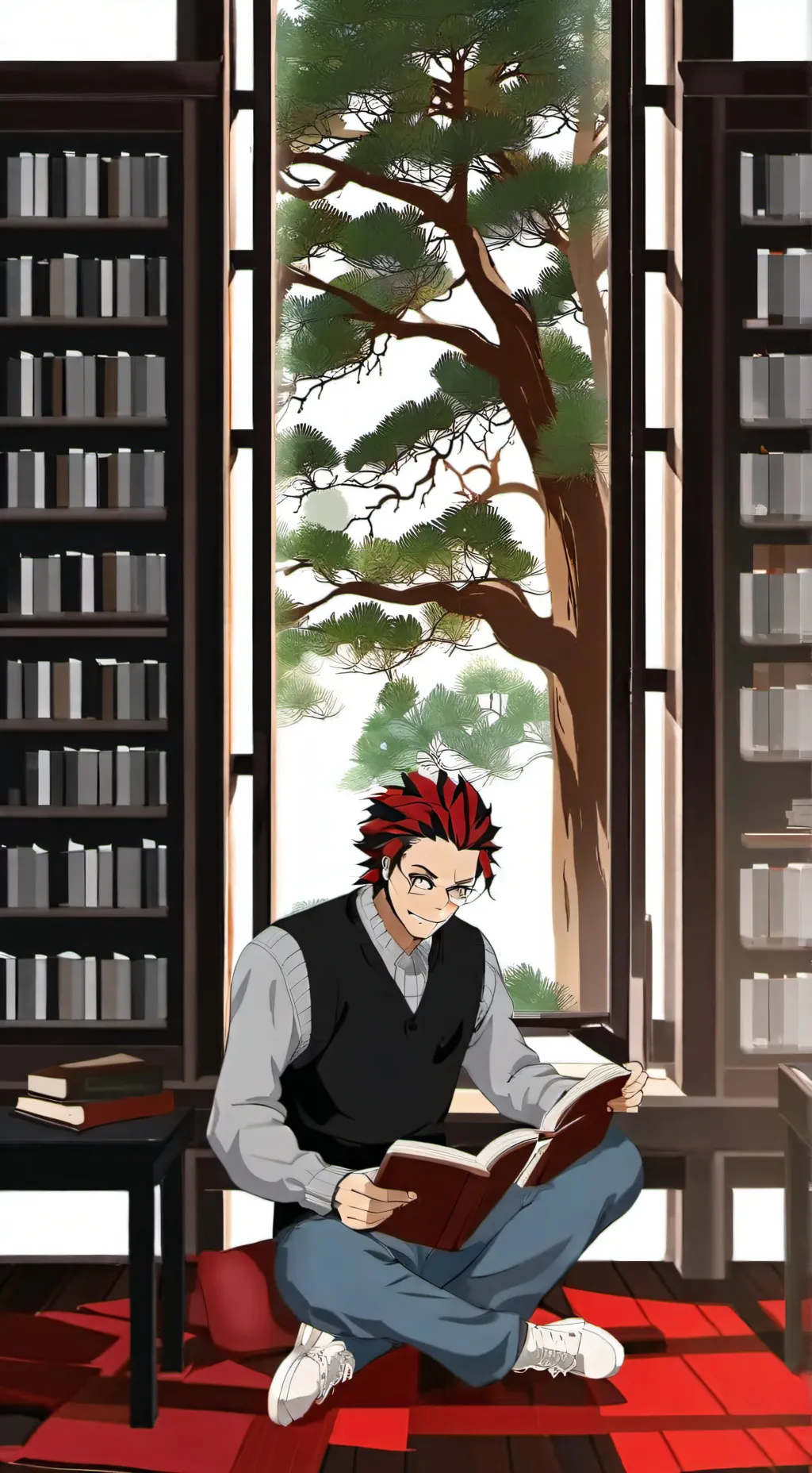 ai character: kirishima x denki background