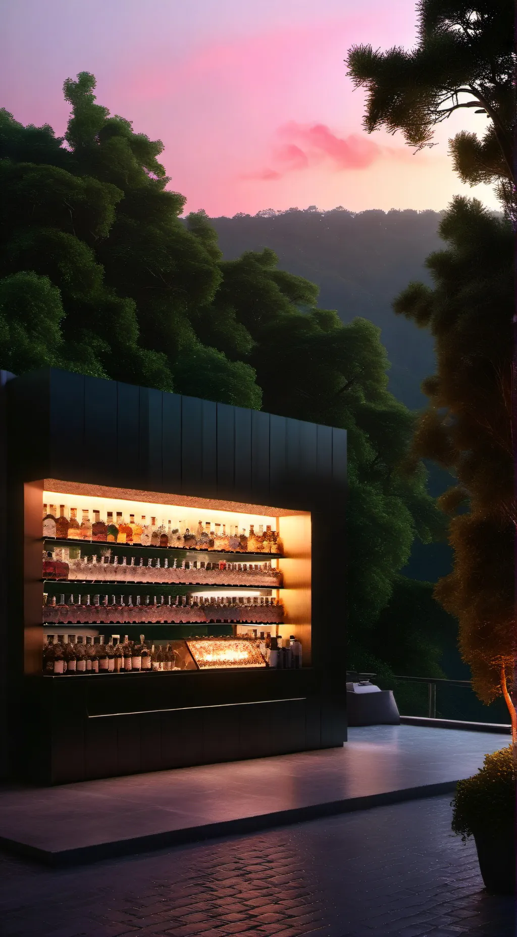 ai character: The Average Bar background