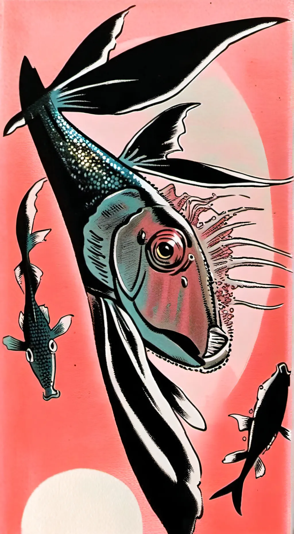 ai character: someone fishy background