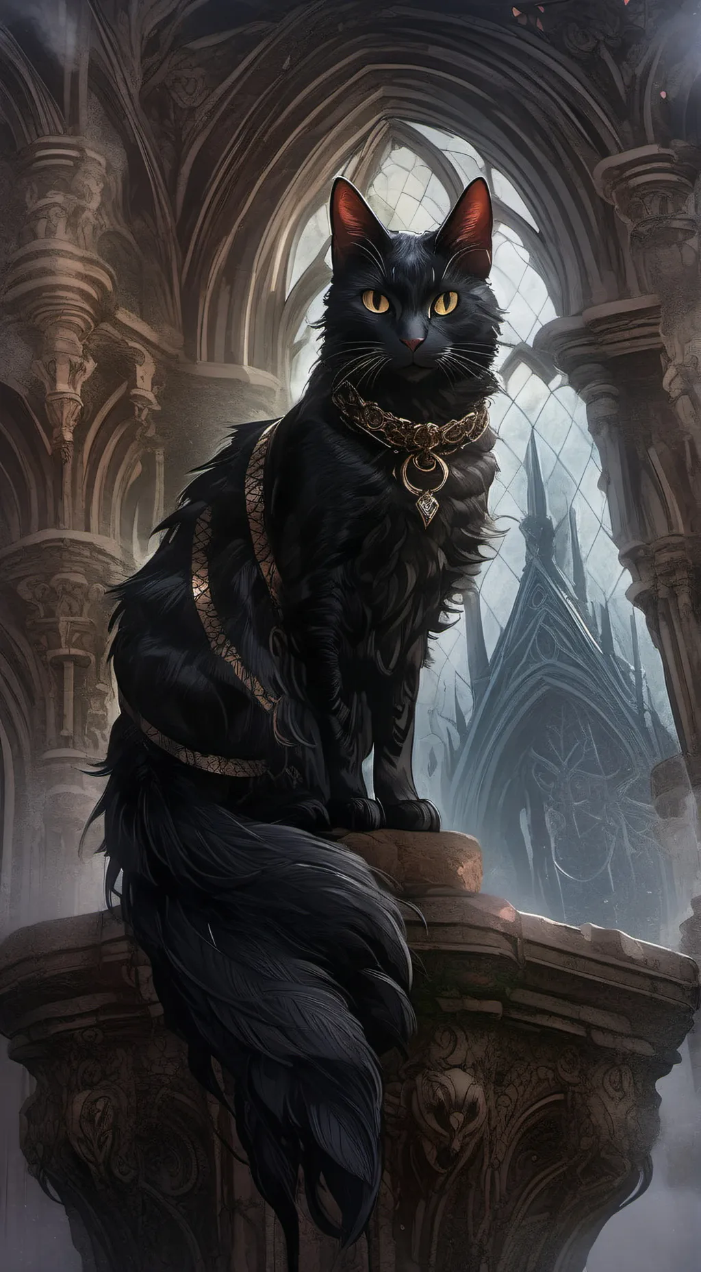 ai character: ningen no neko background