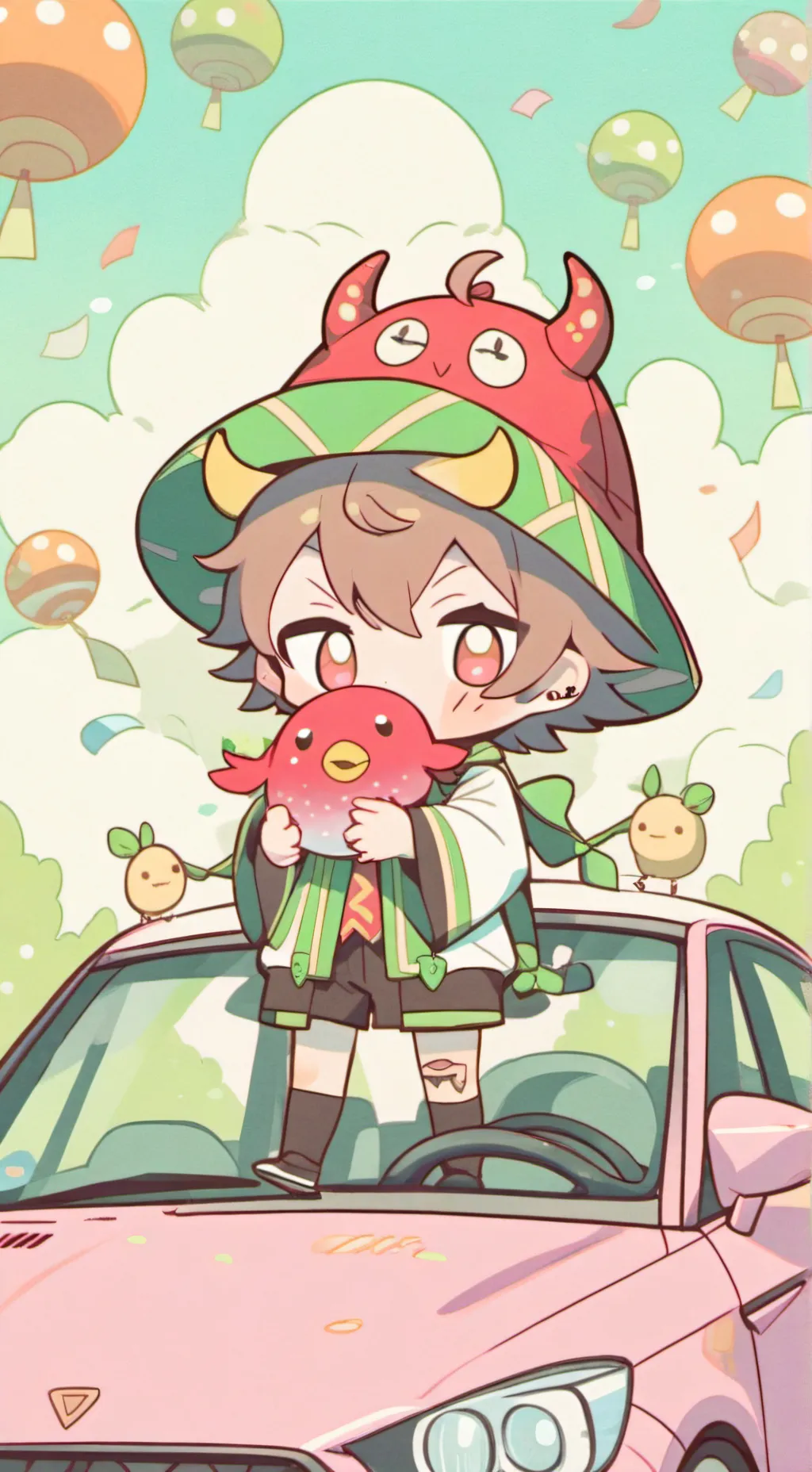 ai character: Gobb roadtrip background