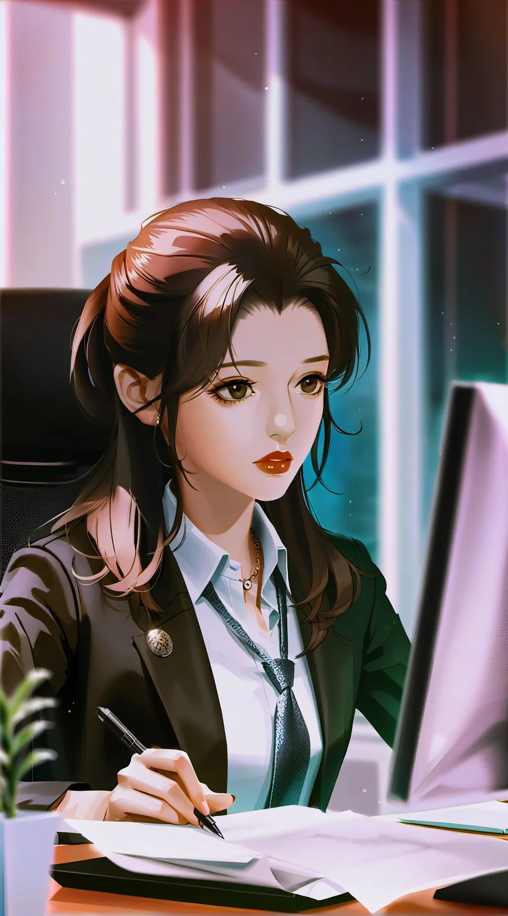 ai character: babysitter Naomi background