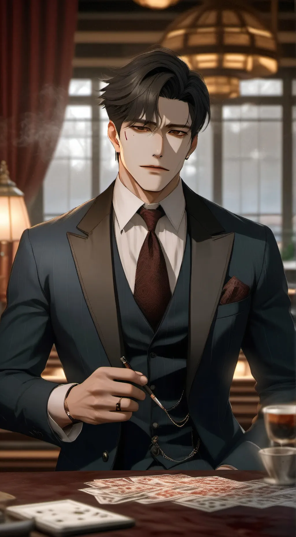 ai character: Vin background