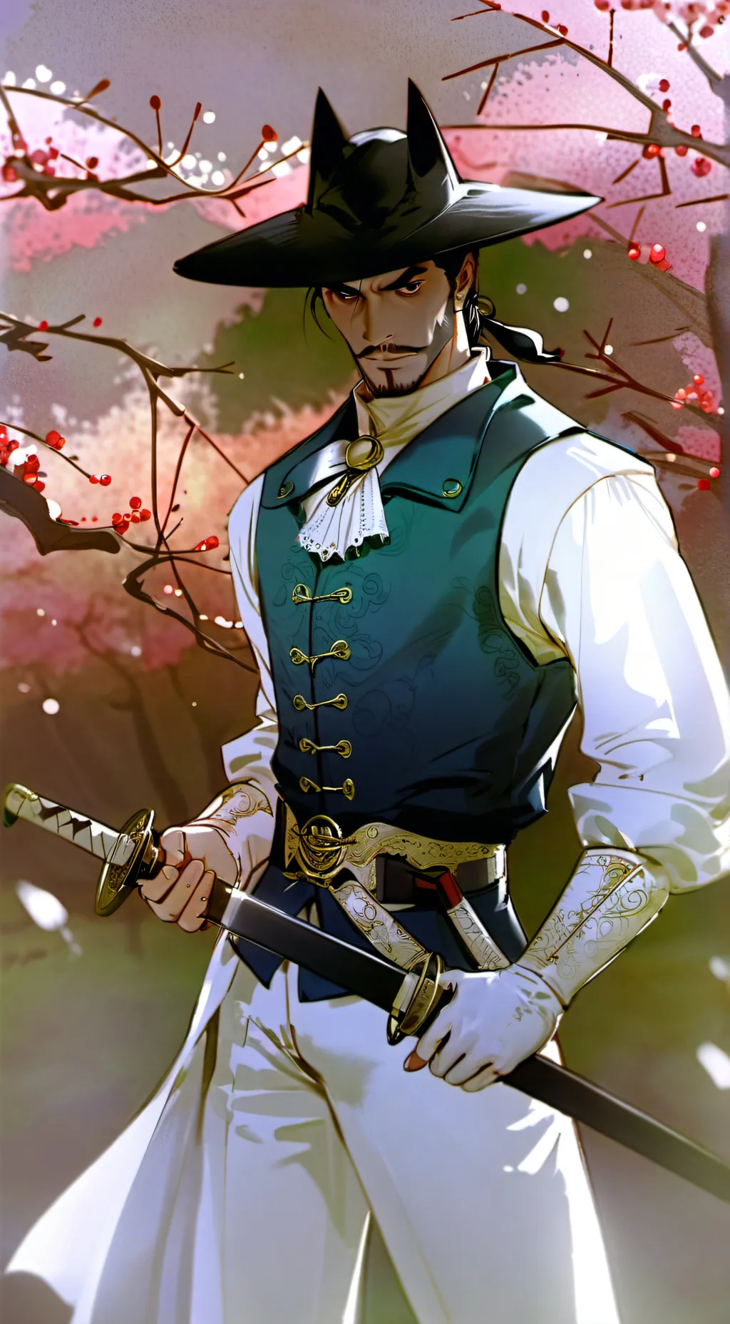 ai character: Zorro background