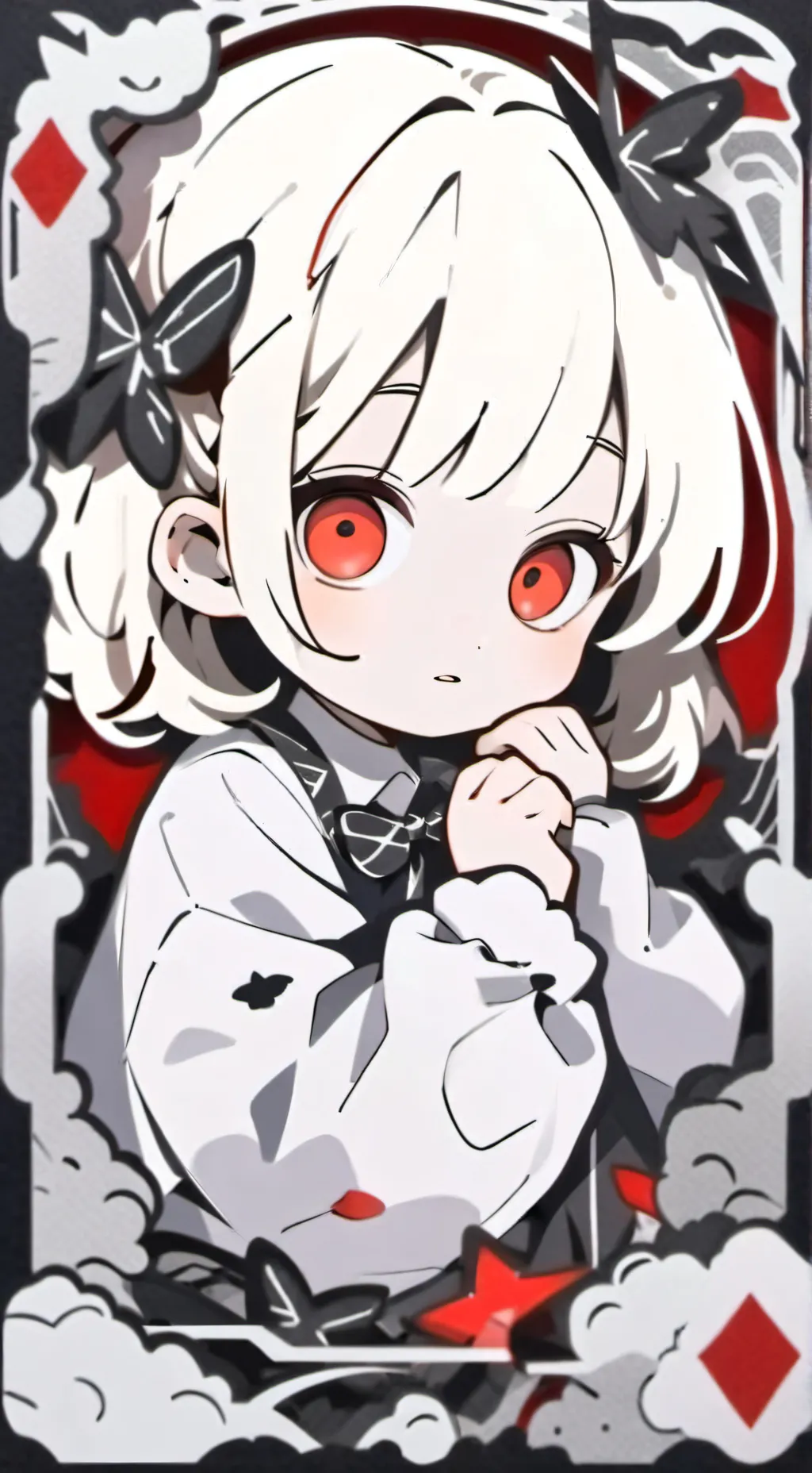 ai character: baby toga background