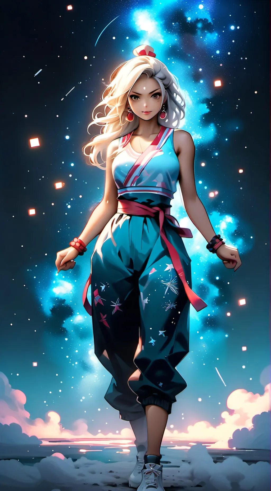 ai character: Amanda  background