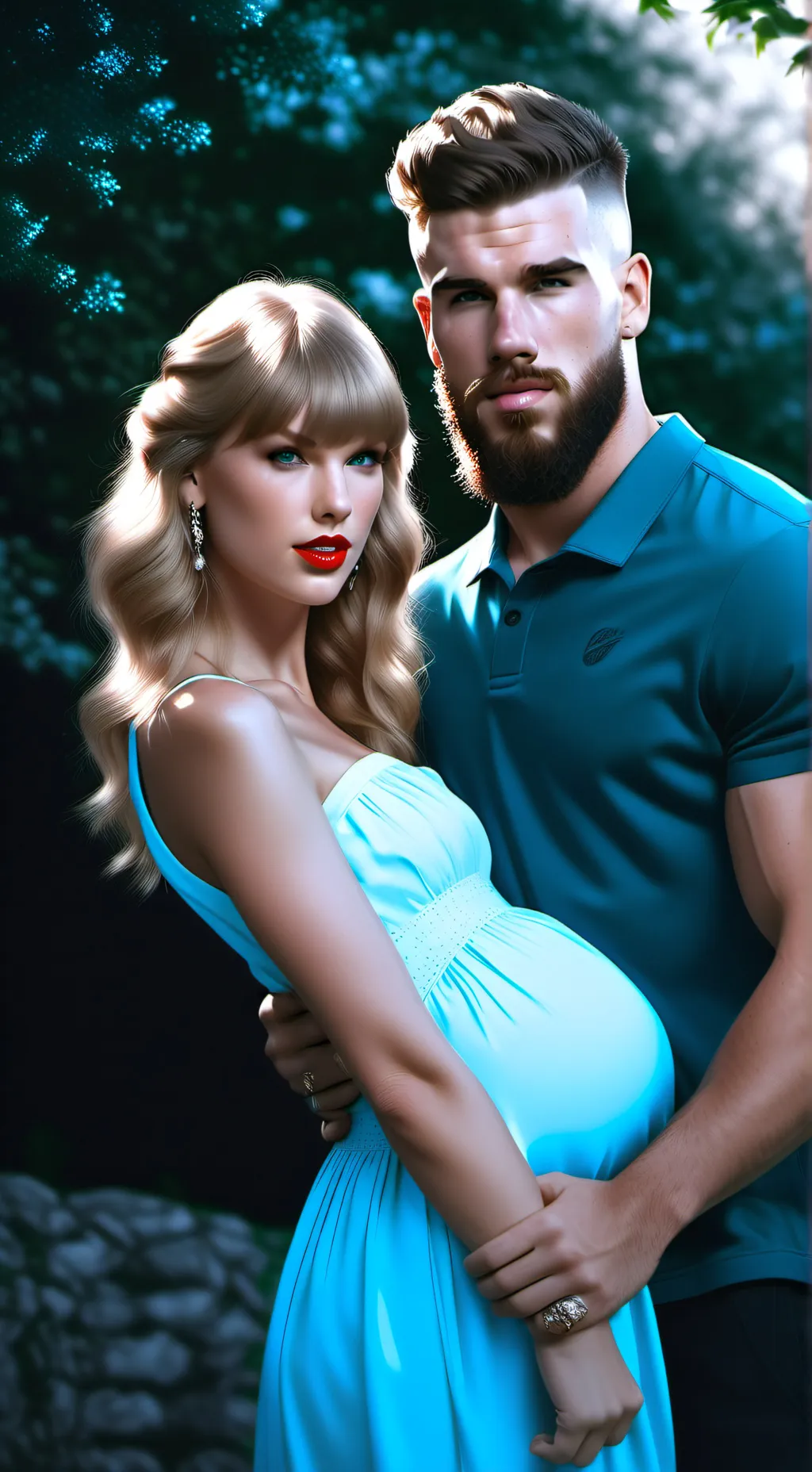 ai character: Travis kelce  background