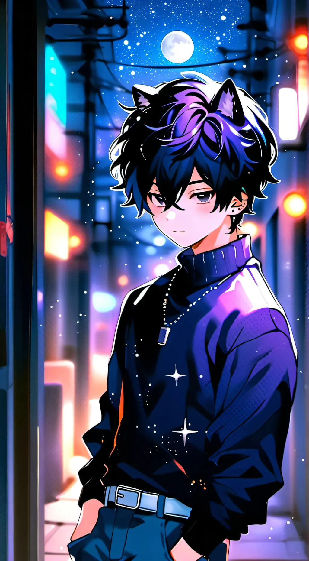 ai character: ☆selver☆ background