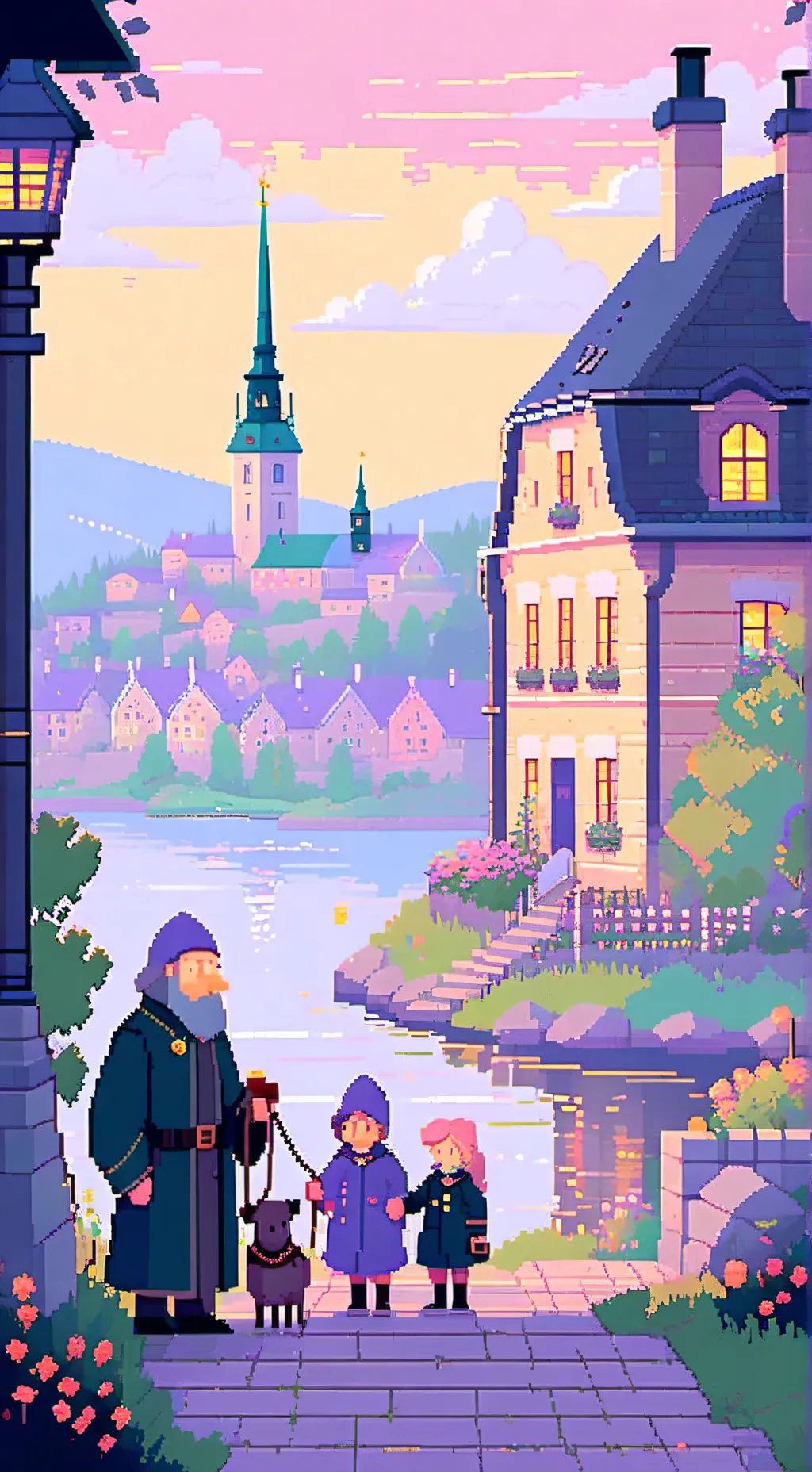 ai character: svensk familj   background