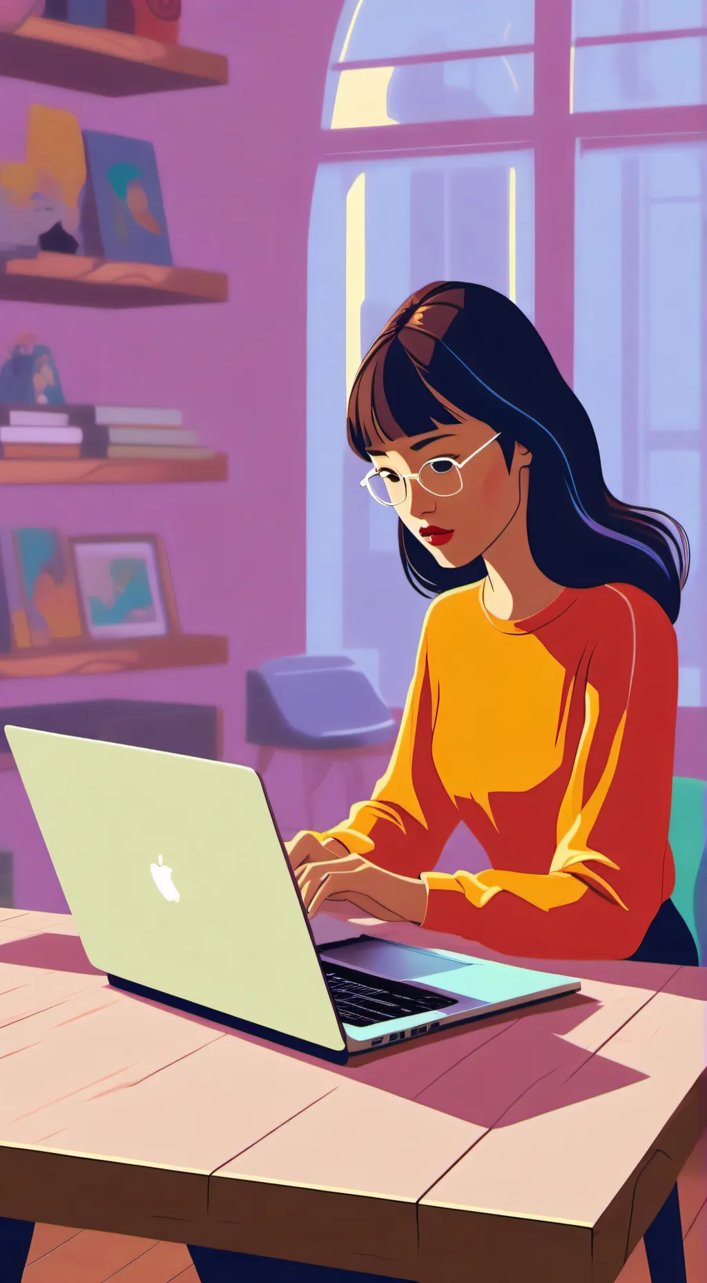 ai character: tech joice background