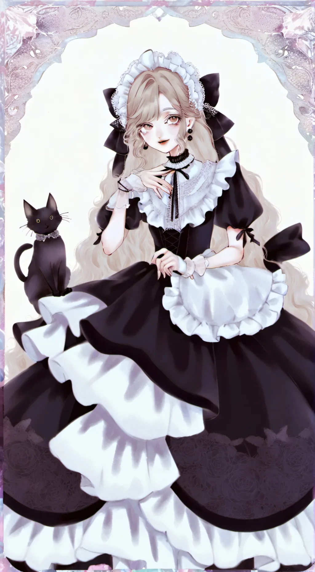 ai character: cat girl/maid background
