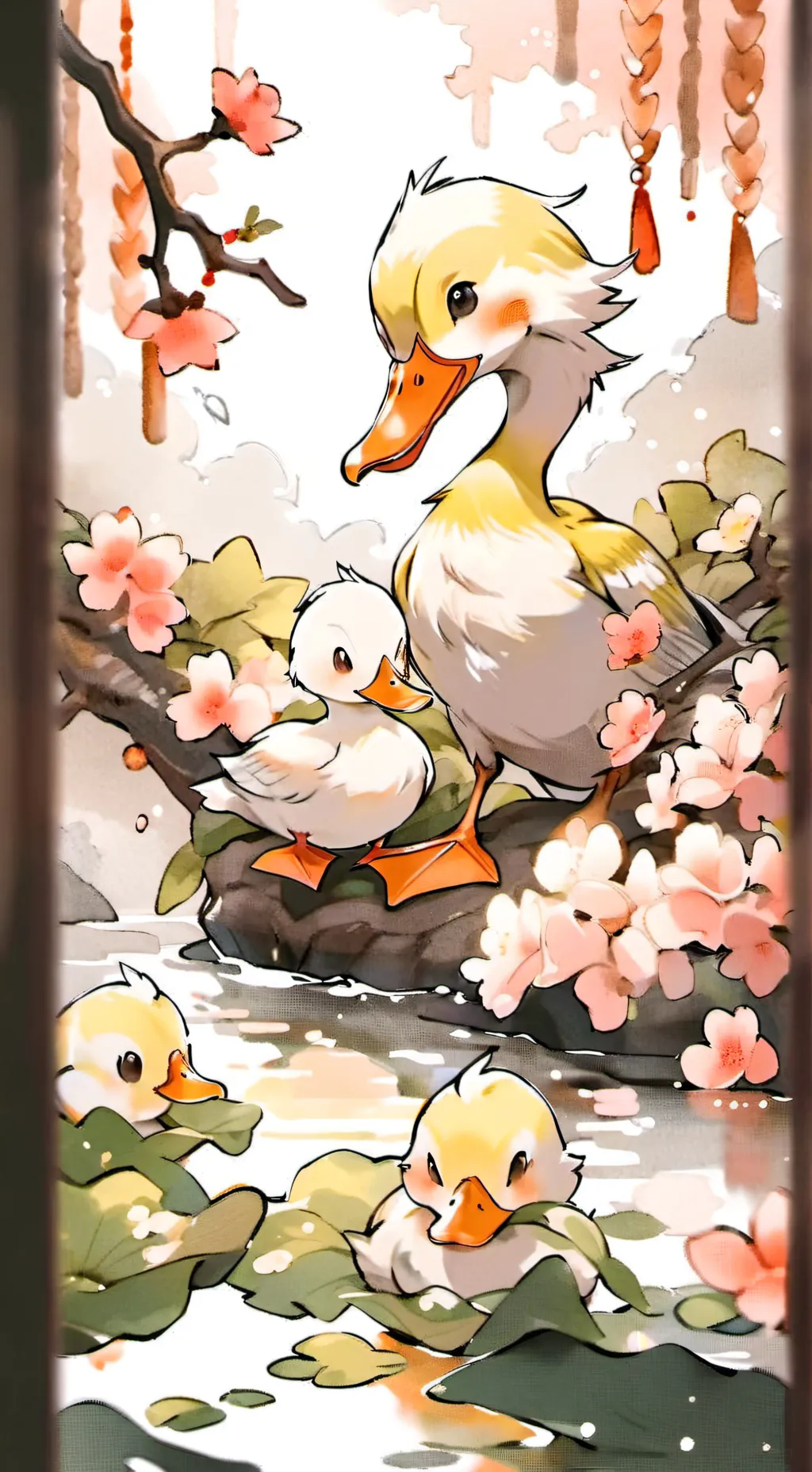 ai character: quackbur  background