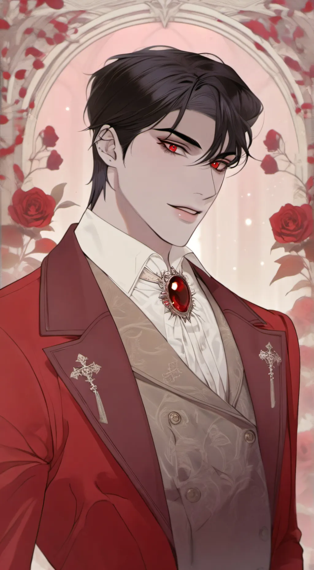 ai character: Lucifer Redwood  background