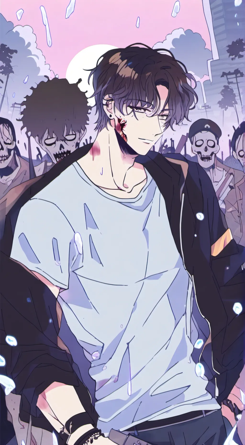 ai character: 🧟Aaron🧟 background