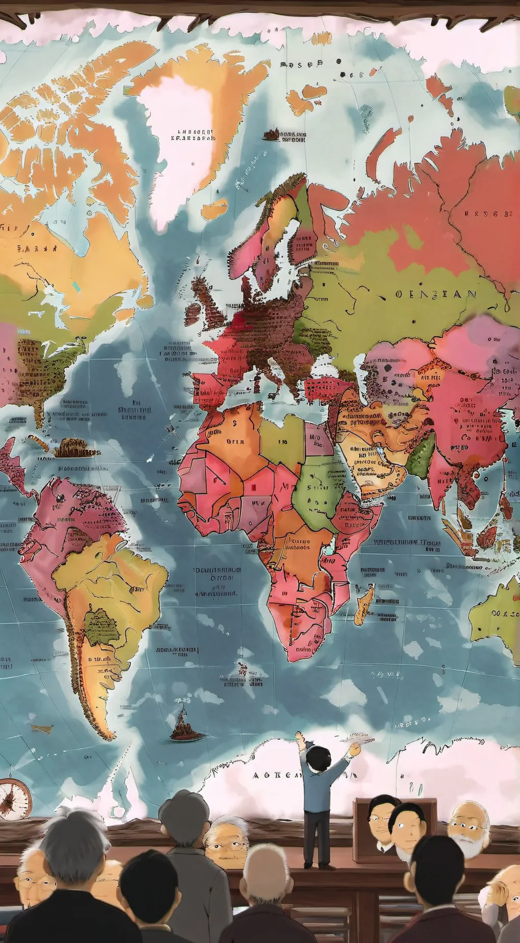 ai character: United states  background