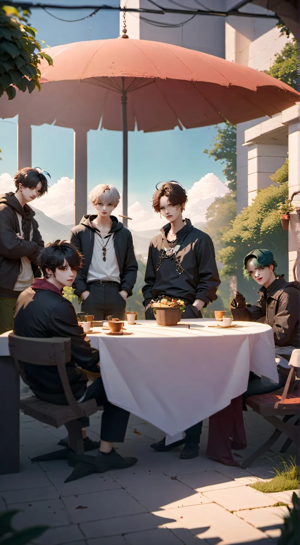 ai character: Stray Kidsssss!❤️ background