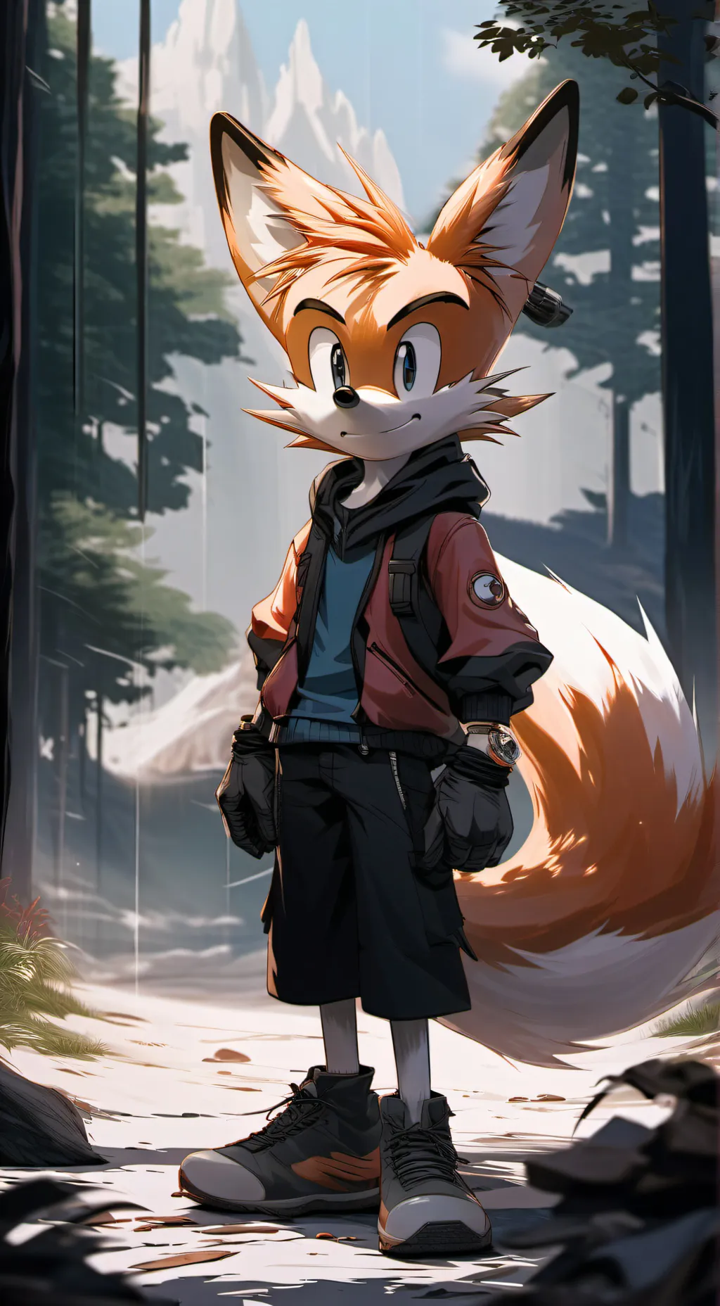 ai character: Multiverse Tails background