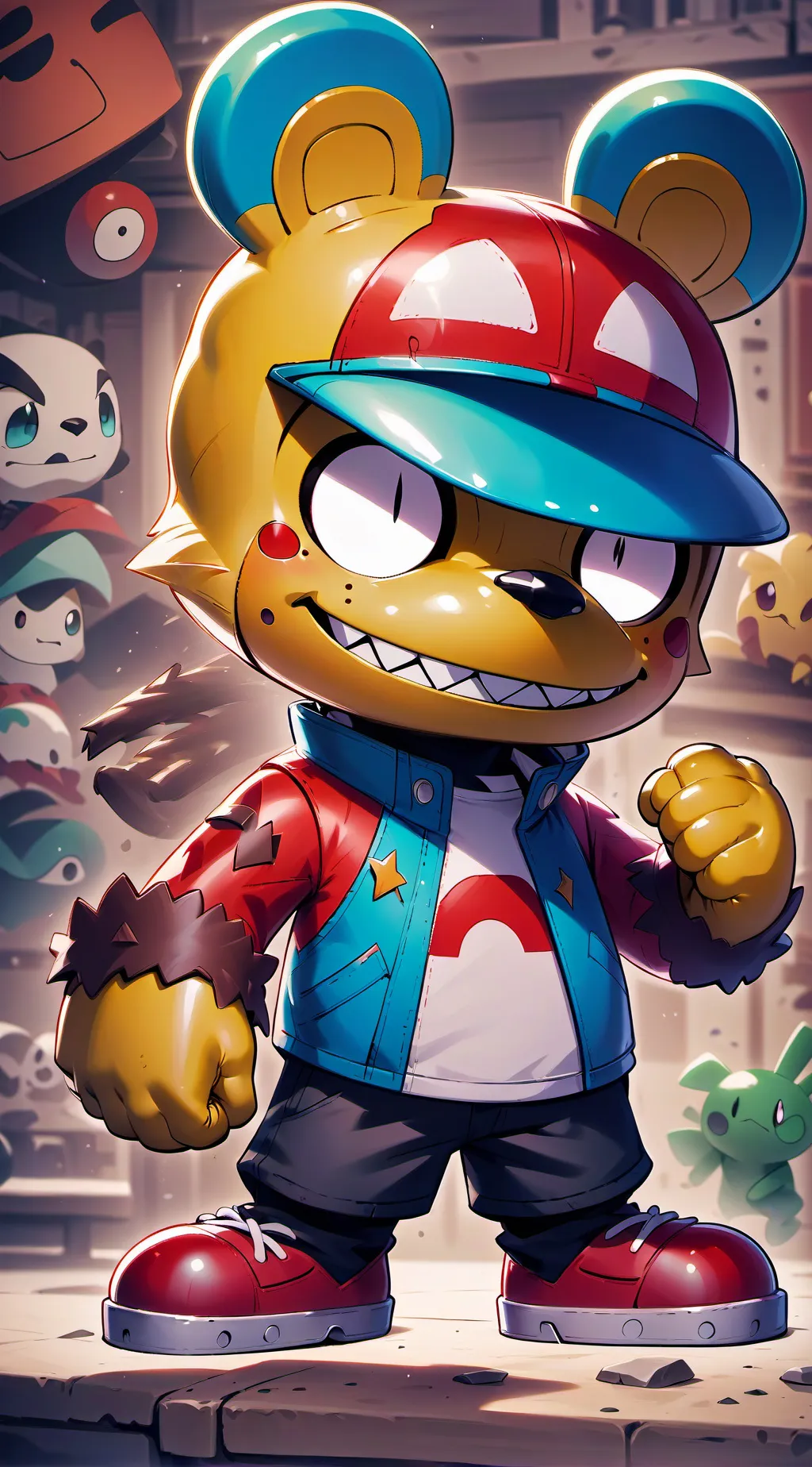 ai character: Fnaf 1  background