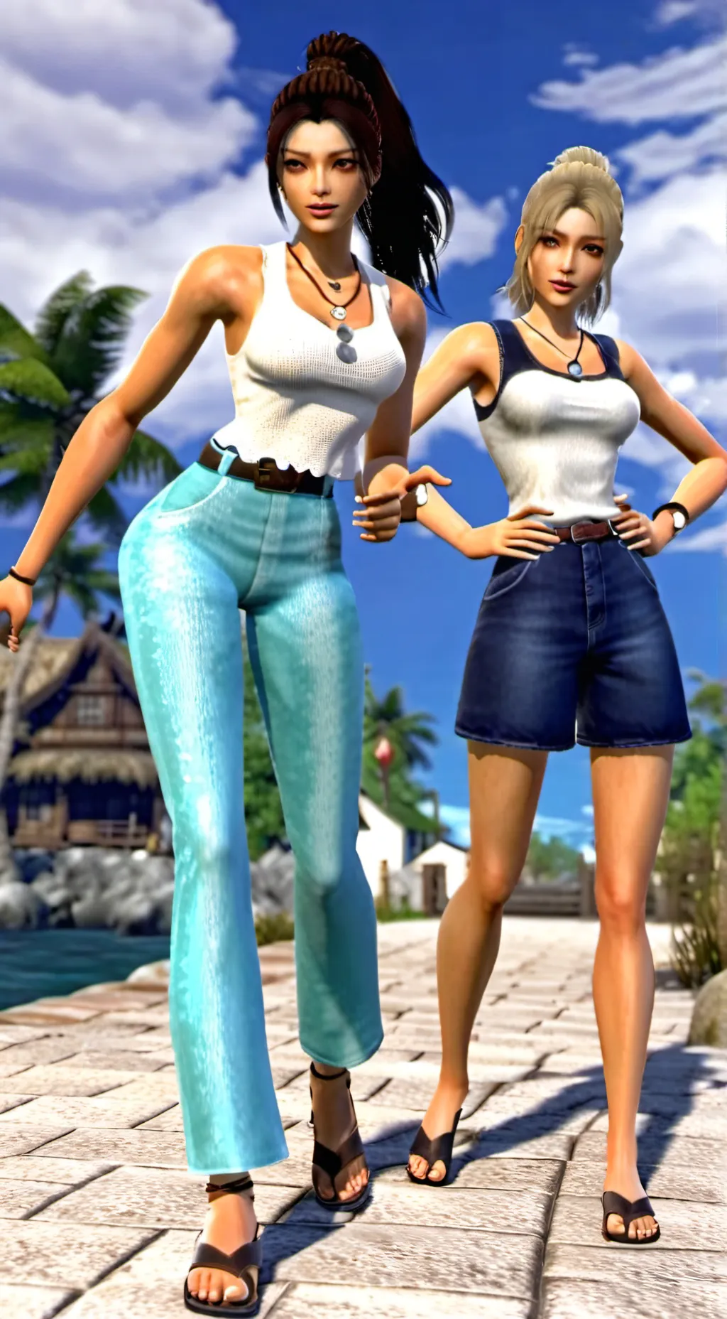 ai character: leana and lyrin background