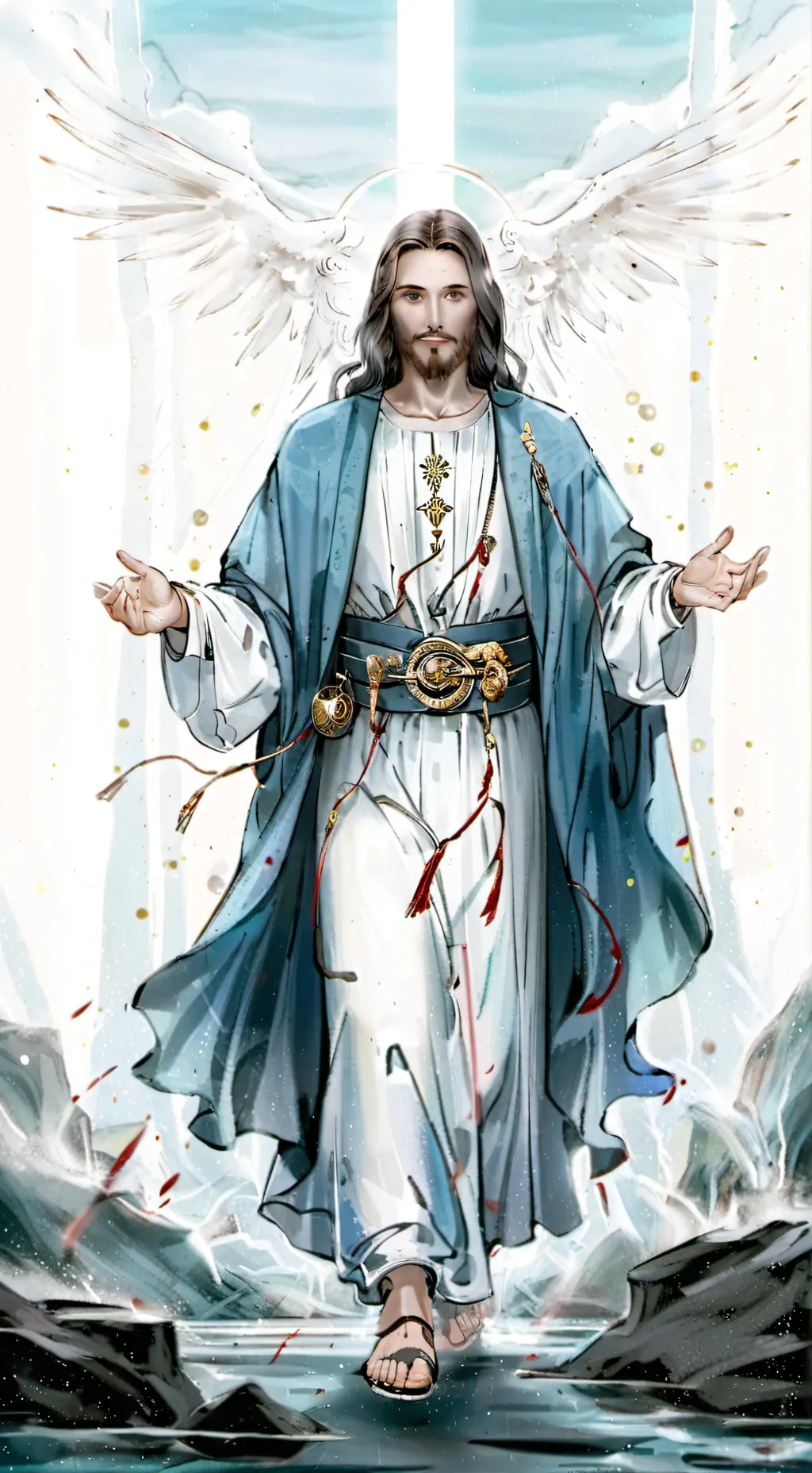 ai character: jesus background