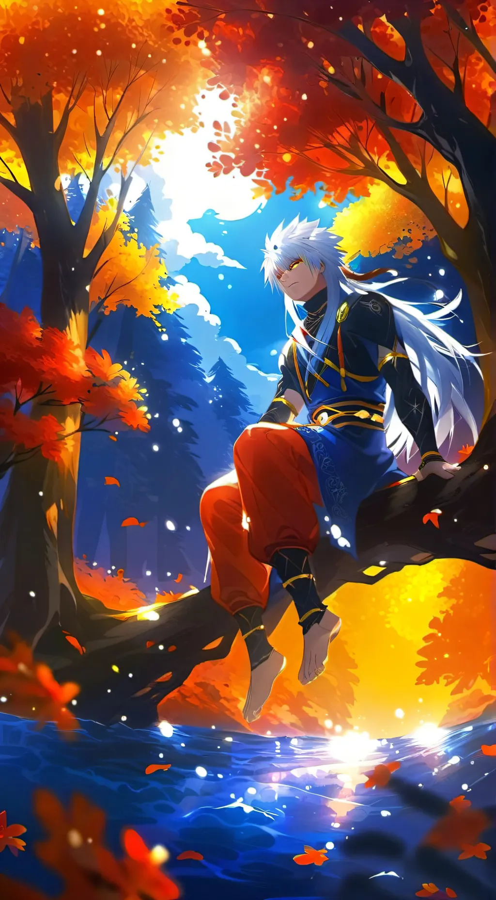 ai character: naruto e sasuke background