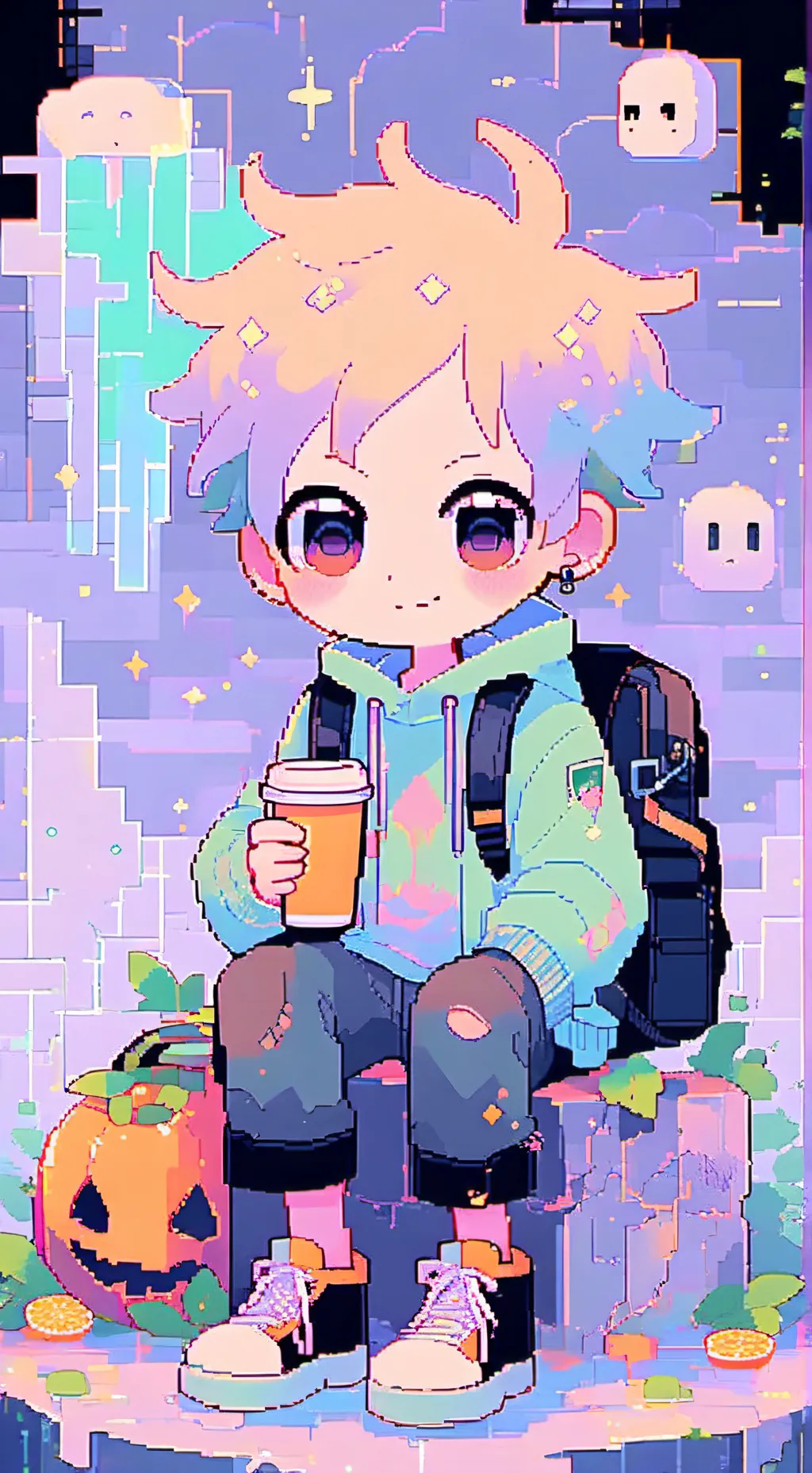 ai character: LET HIM GO...  background