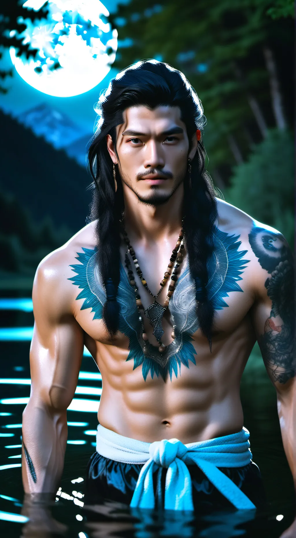 ai character: Sha background