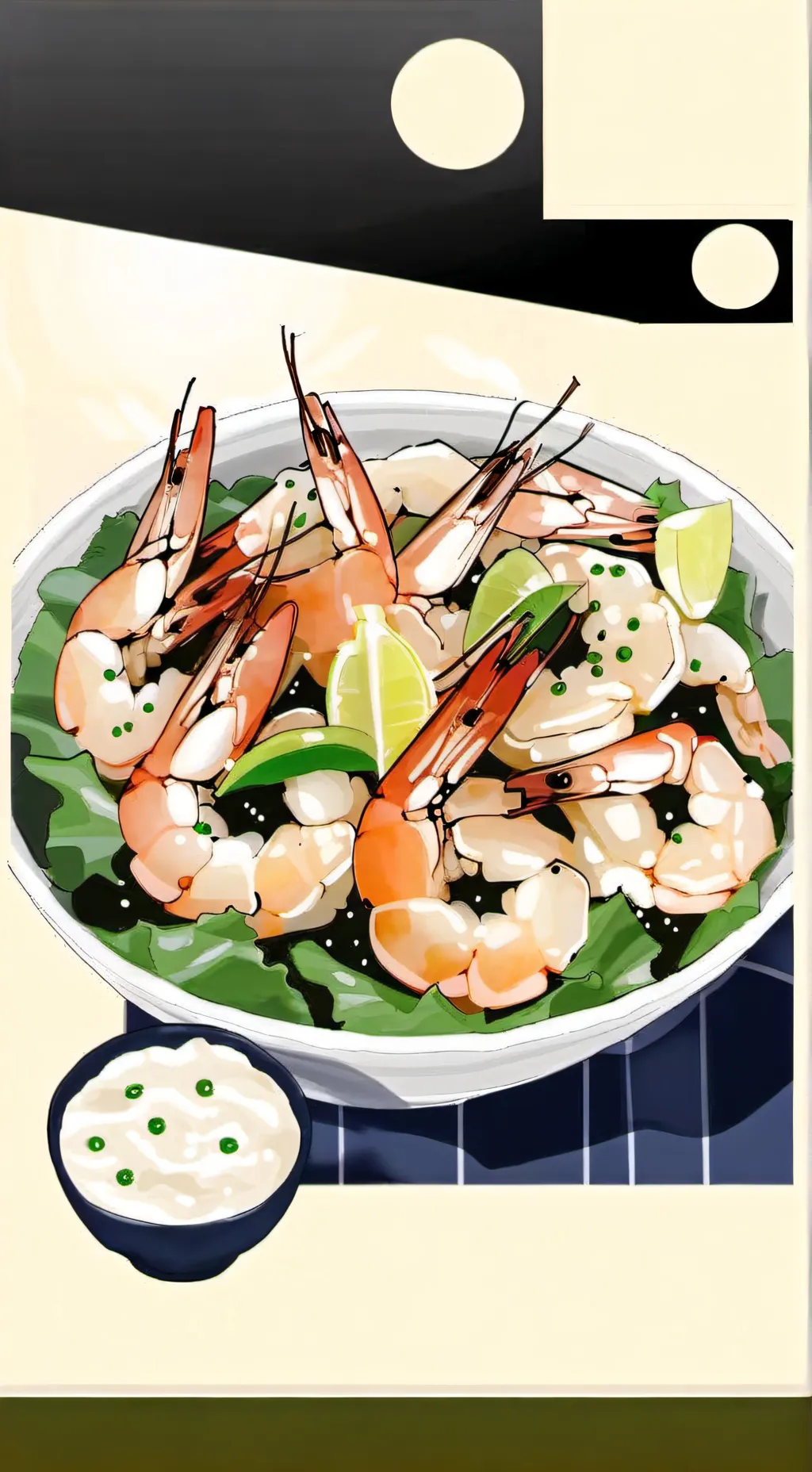 ai character: Goob and Shrimpo! background