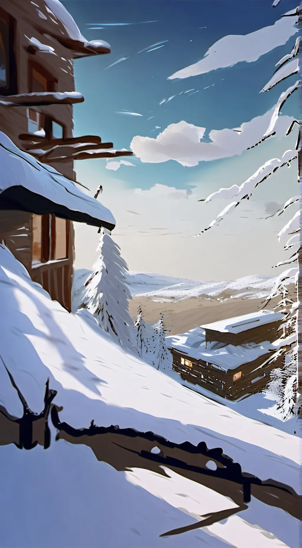 ai character: SNOWDAY!! background