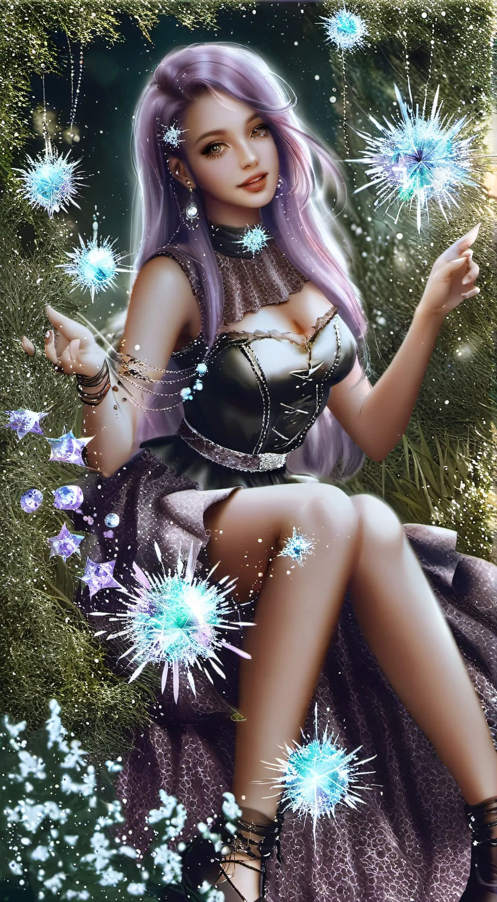 ai character: 🔮Crystal Midori🔮 background