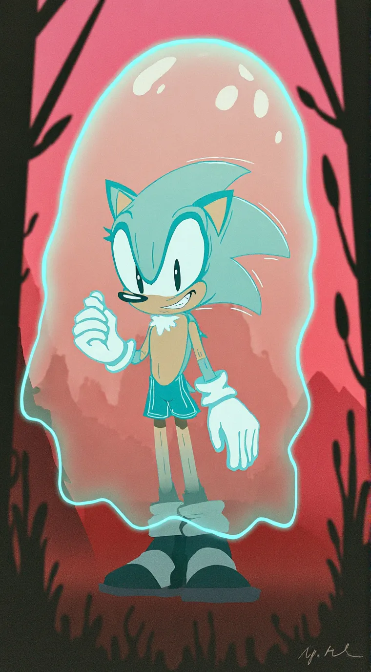 ai character: sonic the hedgehog background
