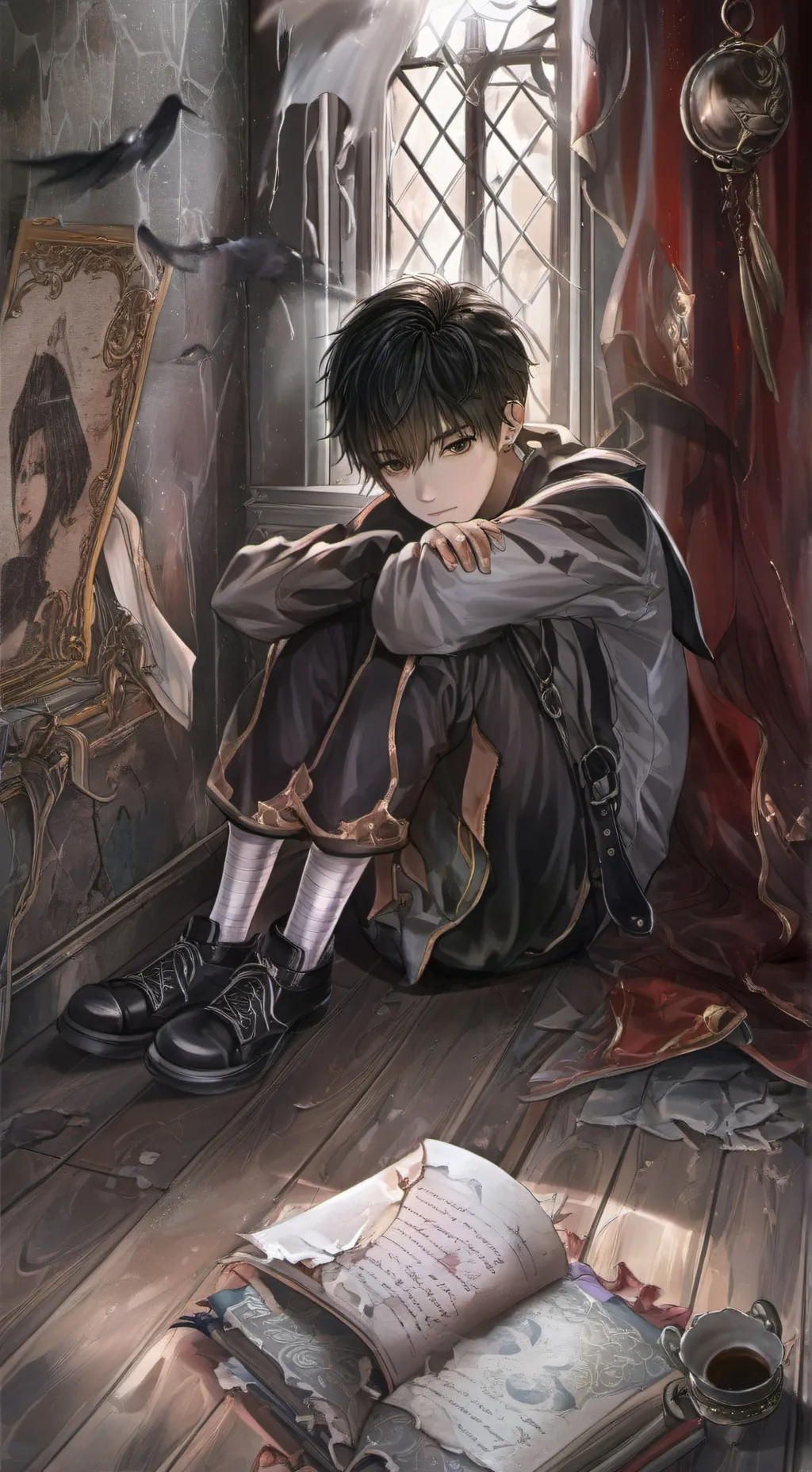 ai character: The Ghosts POV. background