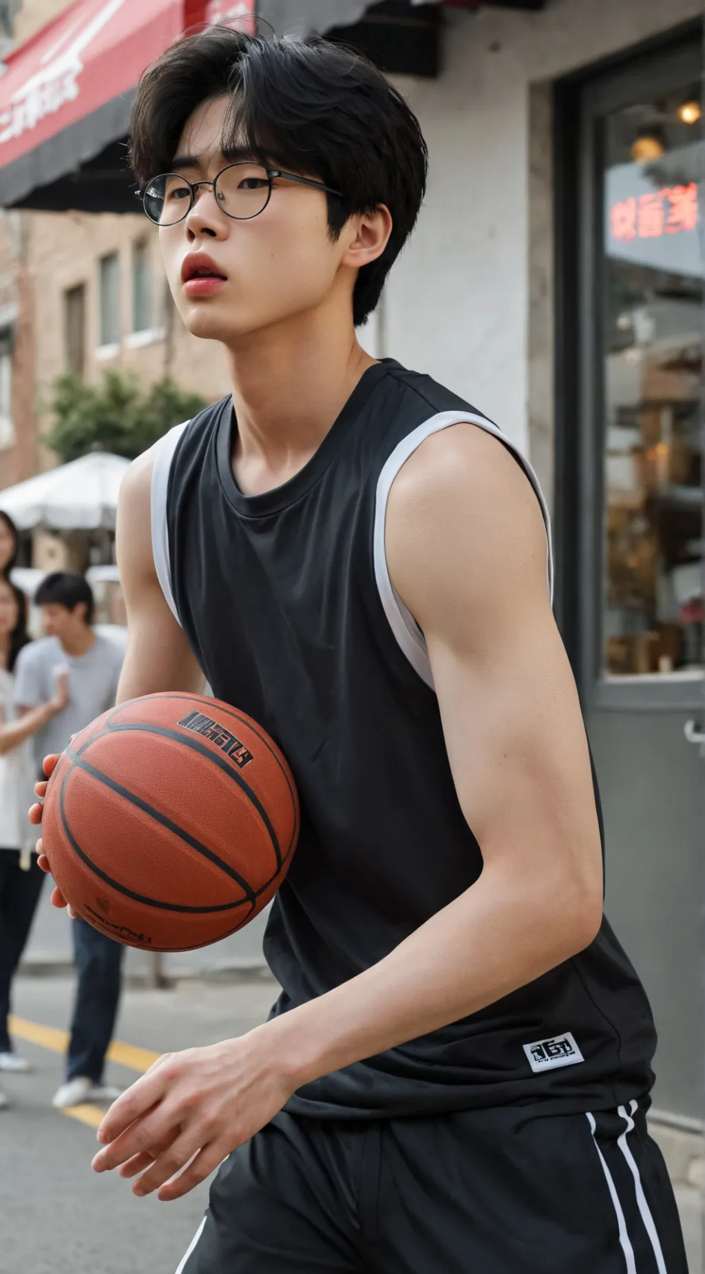 ai character: Lee sung-byung  background