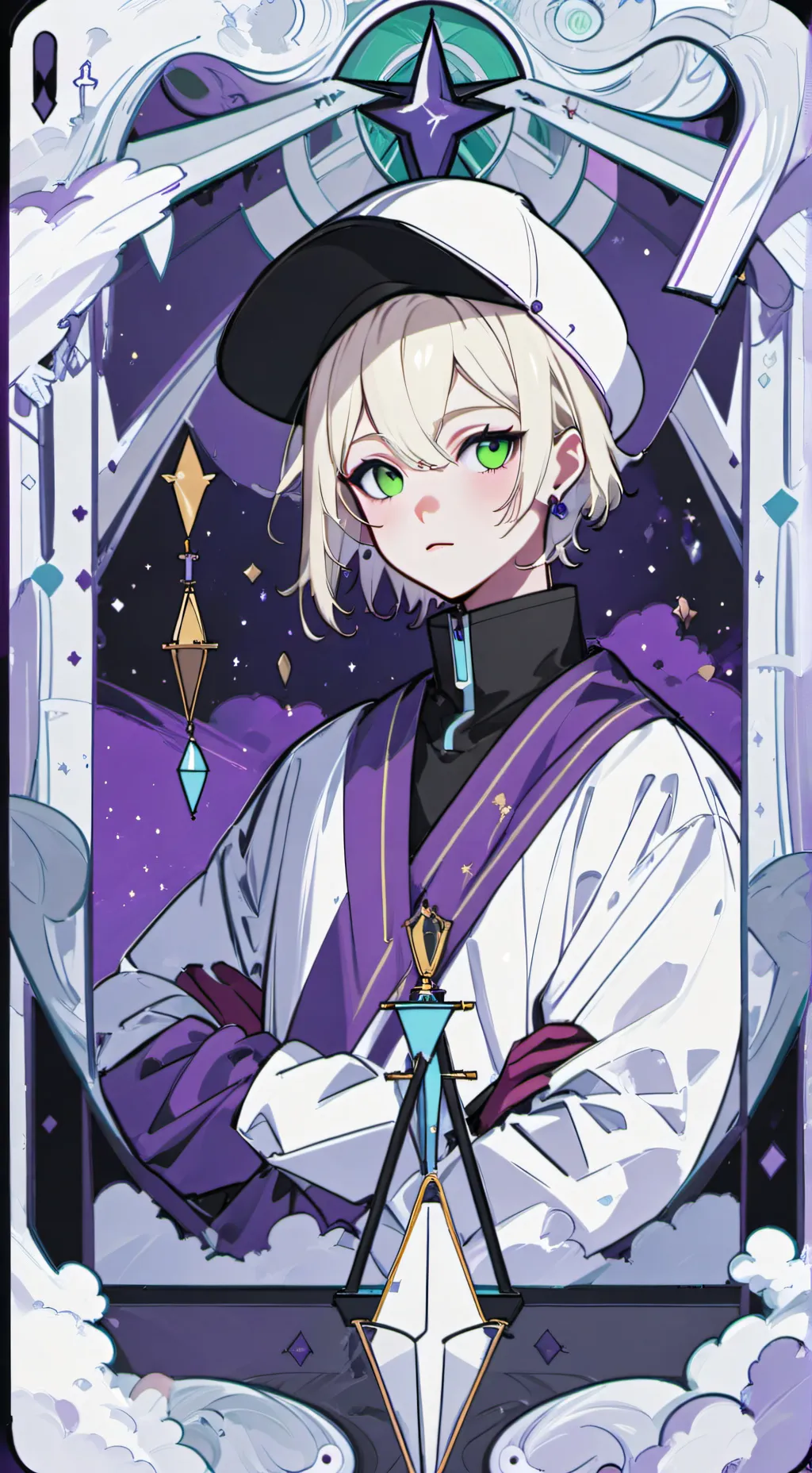 ai character: Thad x v background