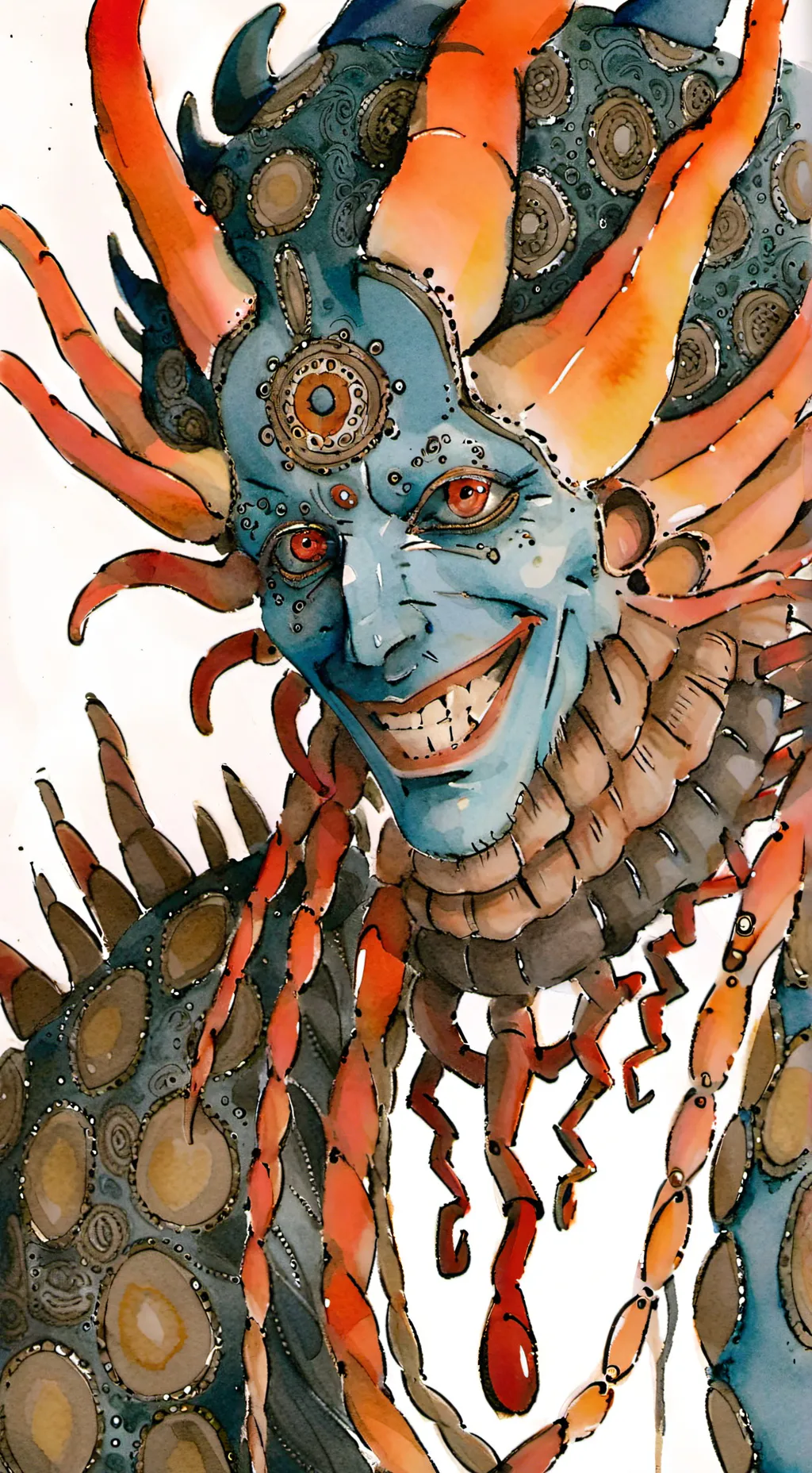 ai character: smile monster background