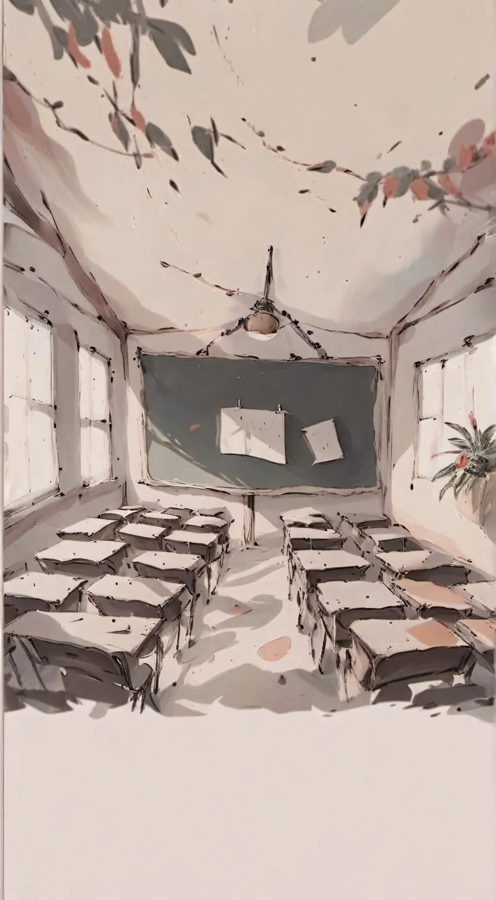 ai character: Classroom background