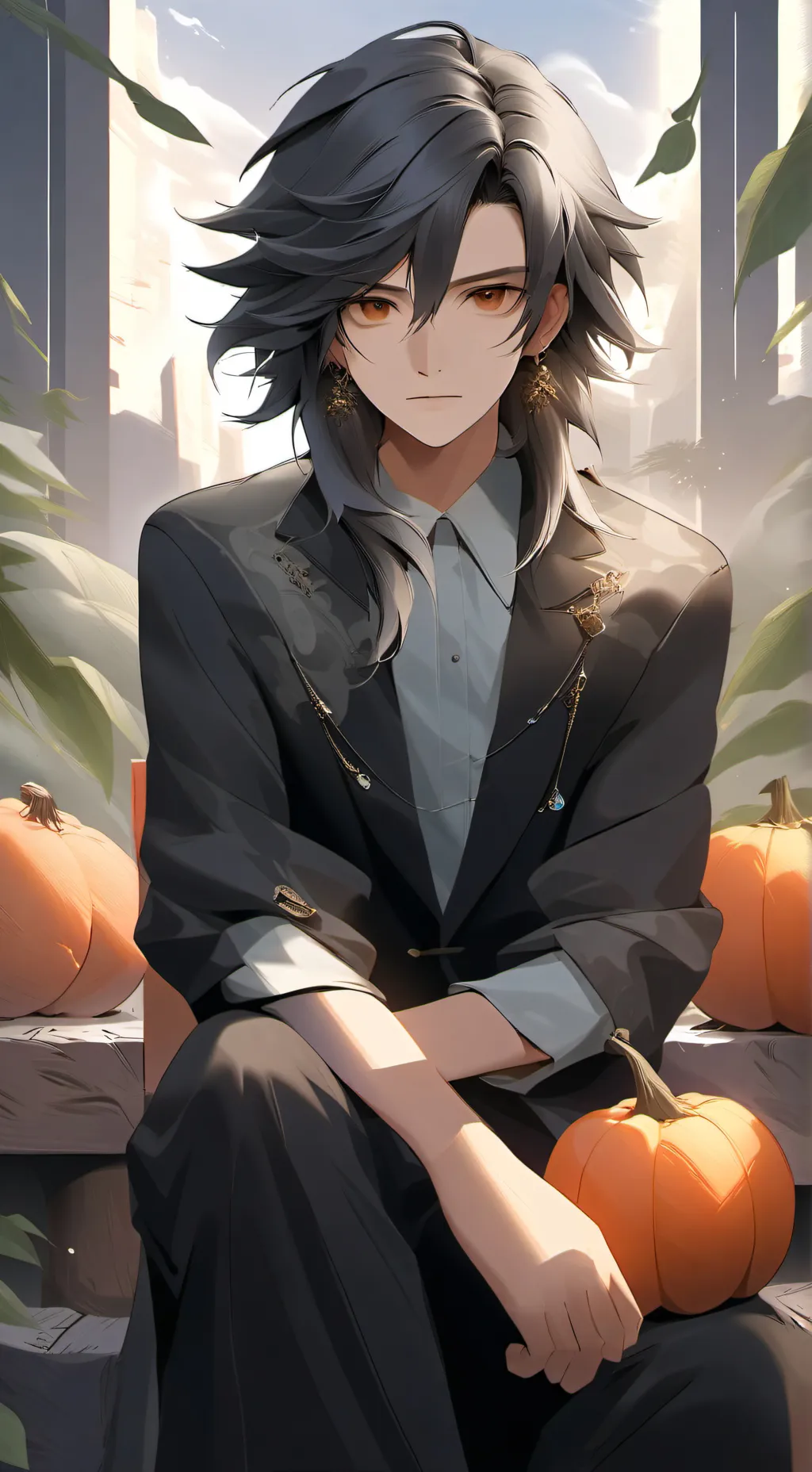 ai character: Melon background