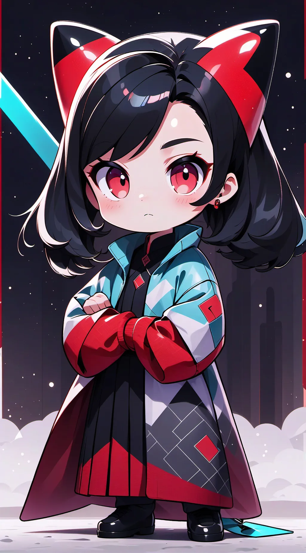 ai character: chica mala  background