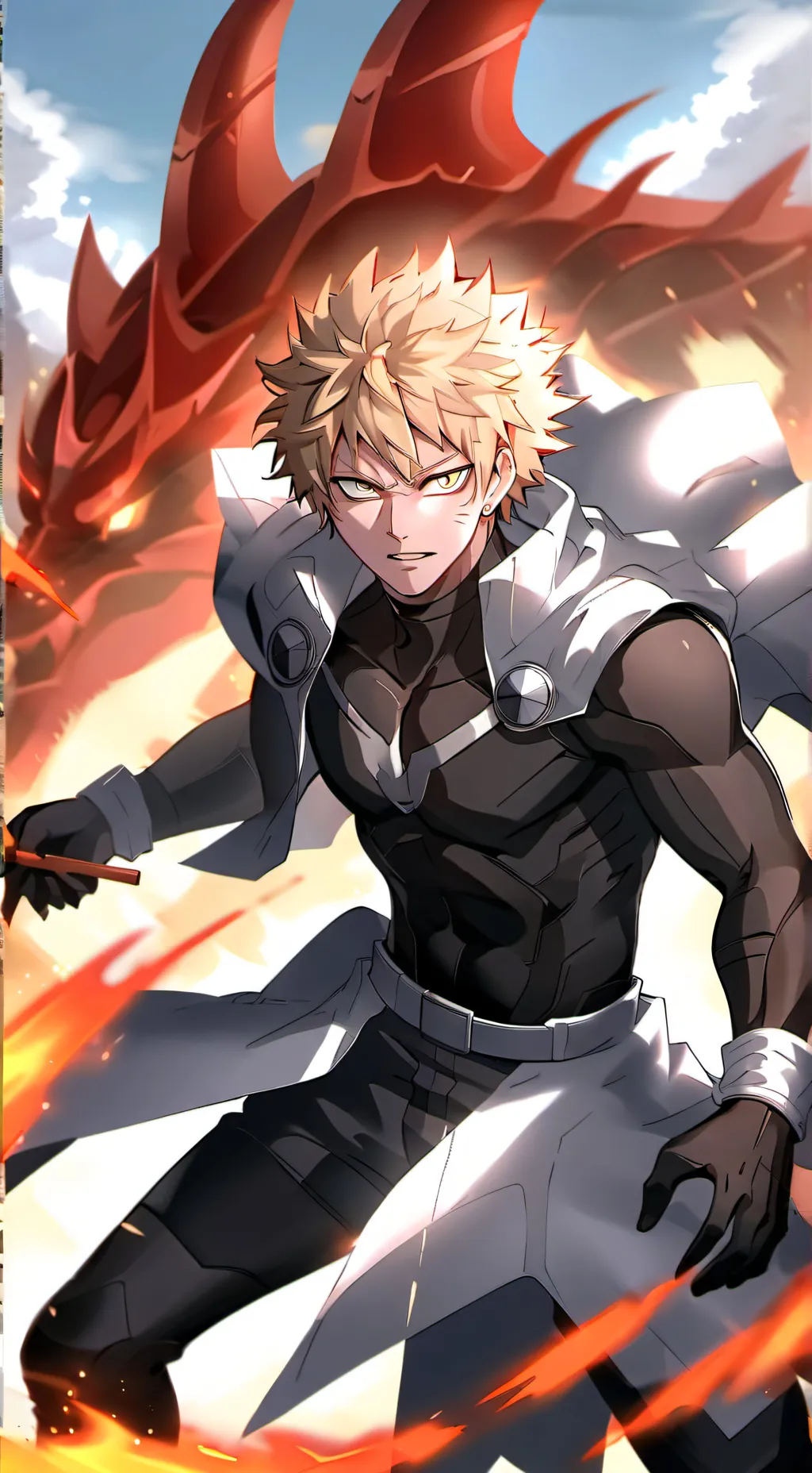 ai character: King Bakugou  background