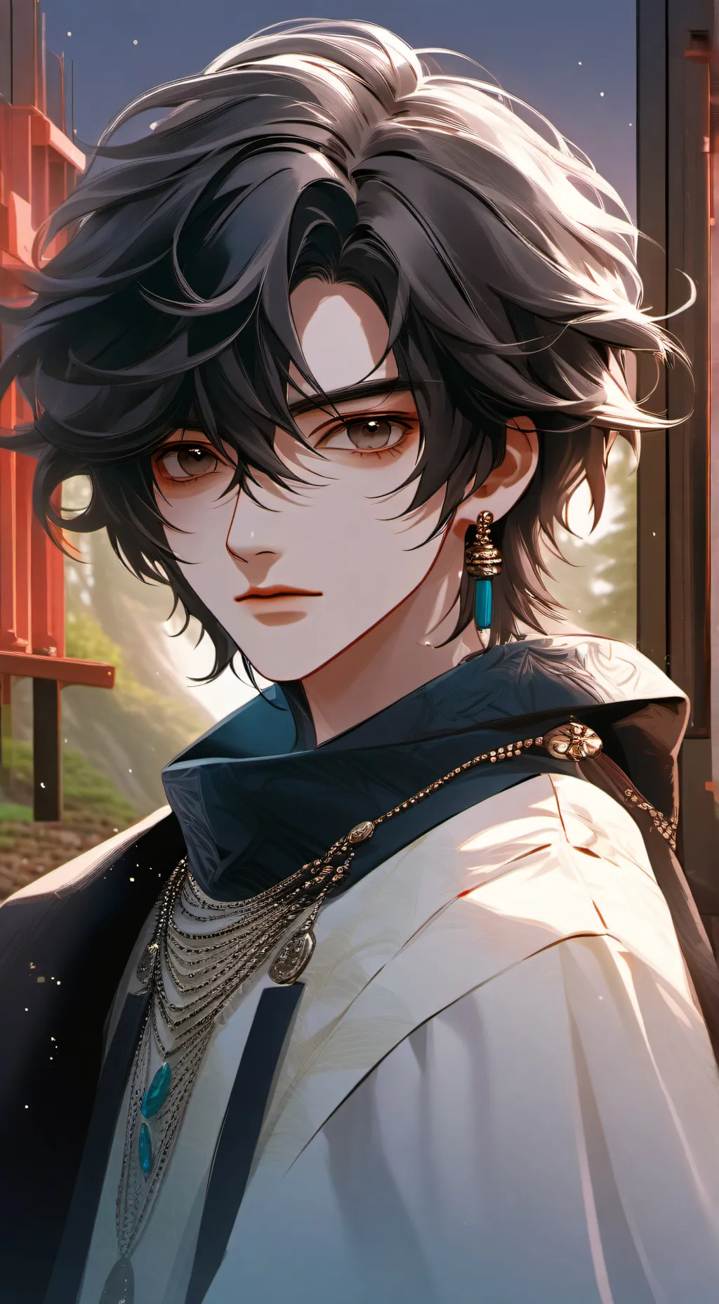 ai character: Just an anime boy background